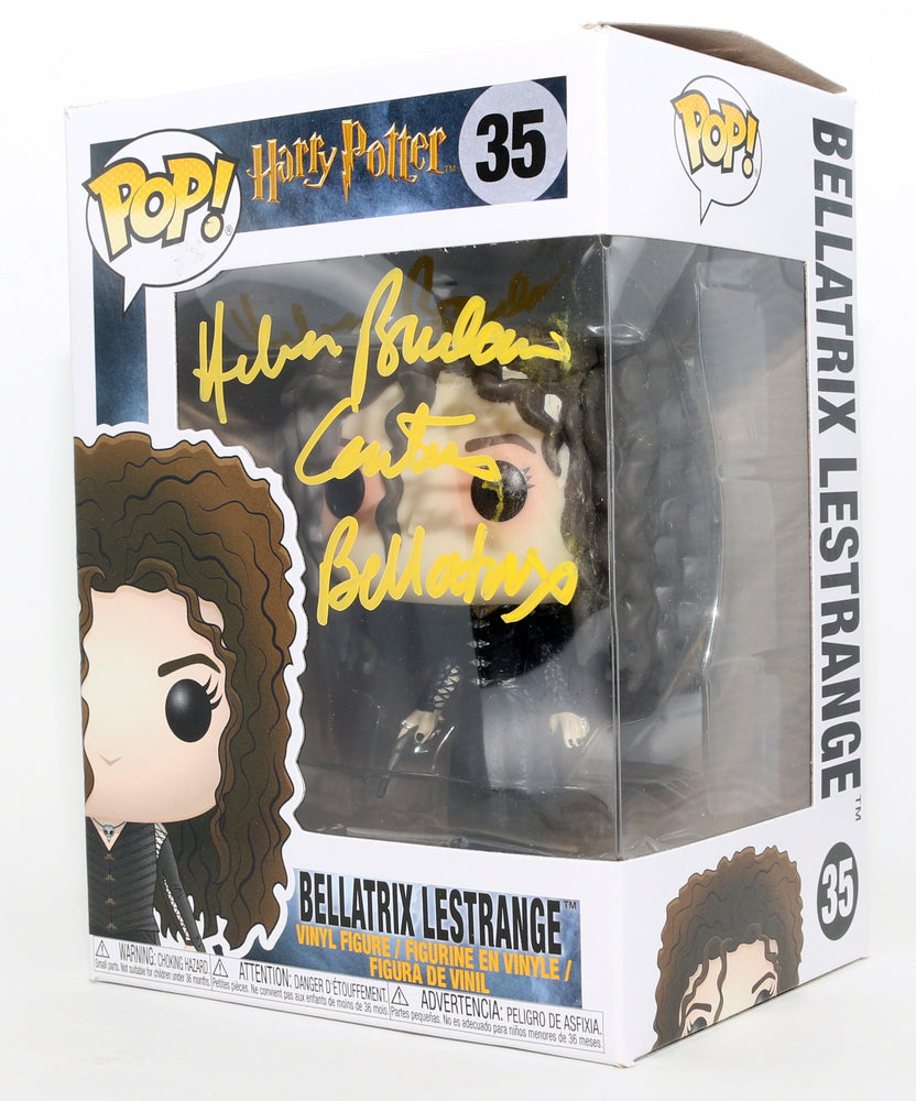 
                  
                    Helena Bonham Carter as Belatrix LeStrange [Black Dress] in Harry Potter & The Goblet of Fire Signed Funko POP! #35 with Character Name
                  
                