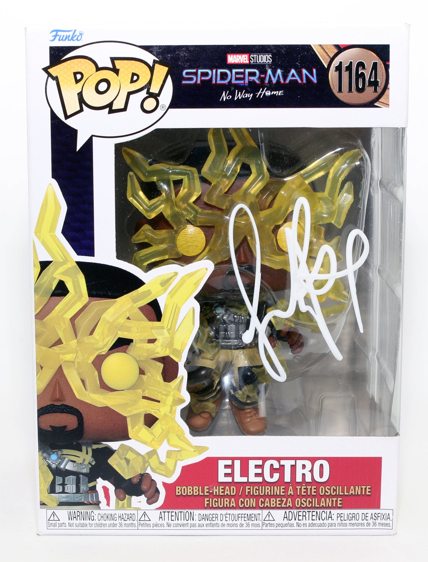 
                  
                    Jamie Foxx as Electro in Spider-Man: No Way Home Signed Funko POP! #1164
                  
                