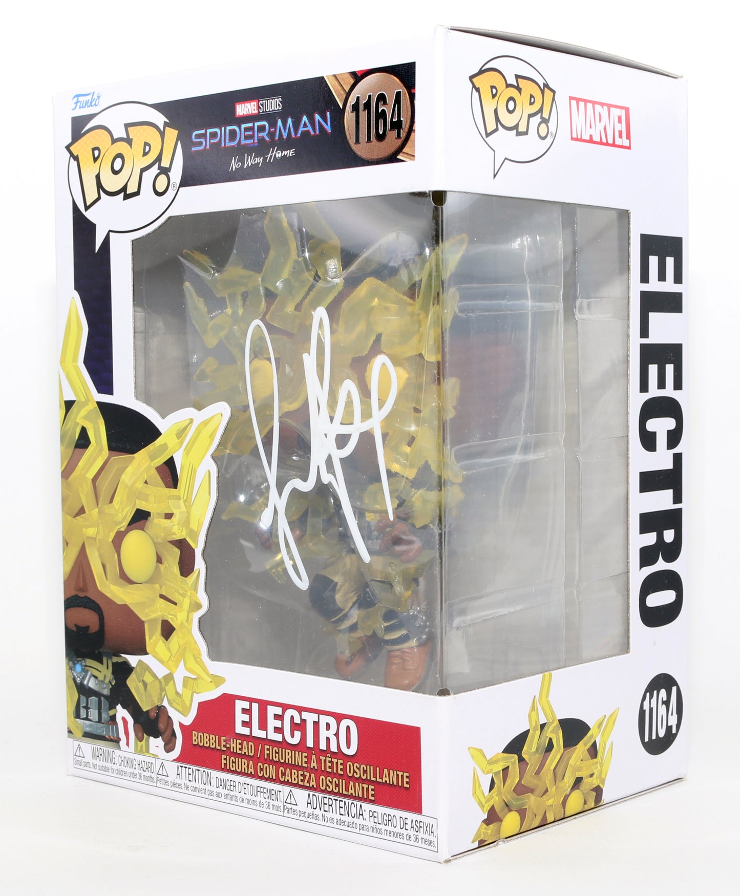 
                  
                    Jamie Foxx as Electro in Spider-Man: No Way Home Signed Funko POP! #1164
                  
                