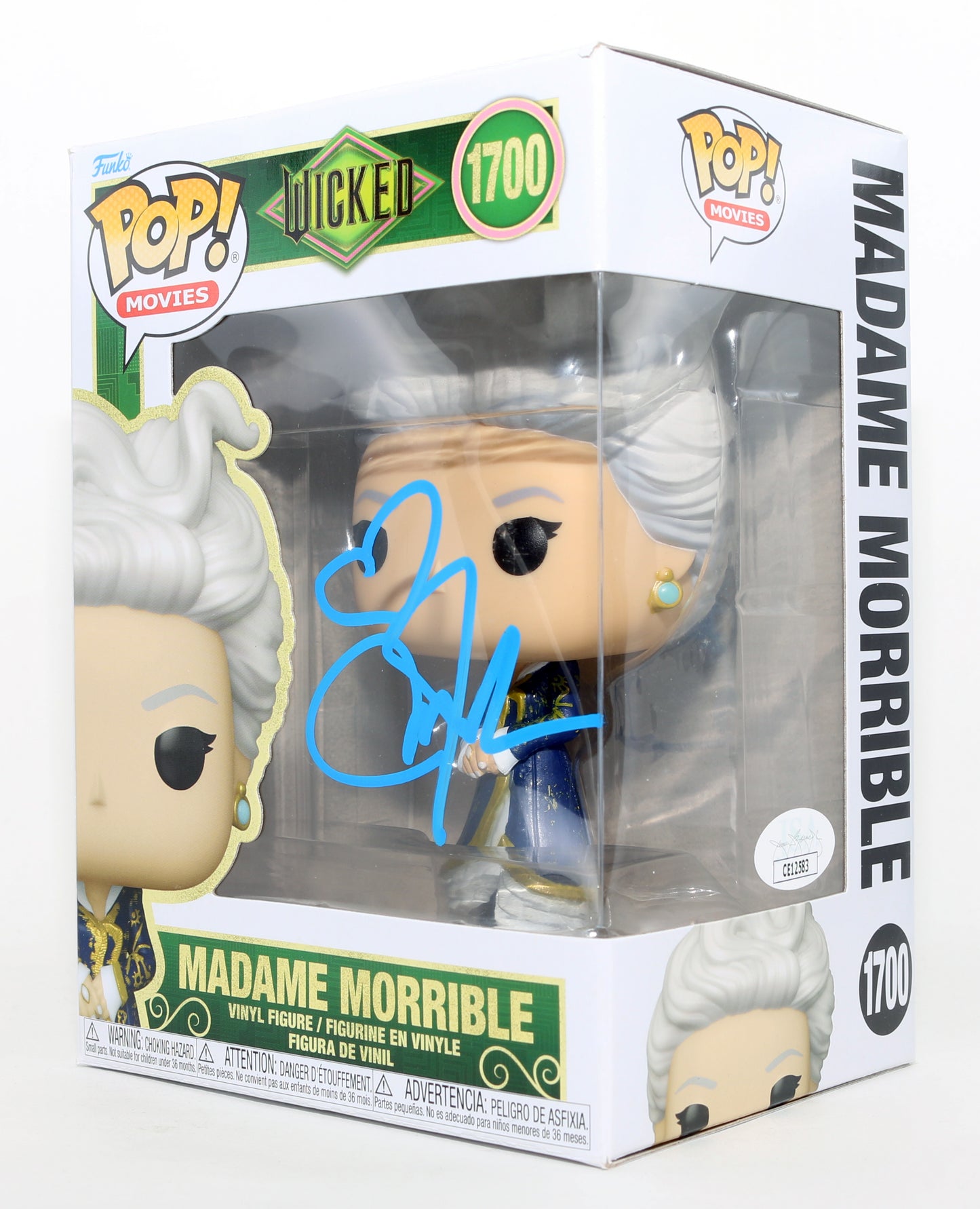 
                  
                    Michelle Yeoh as Madame Morrible in Wicked (JSA) Signed Funko POP! #1700
                  
                