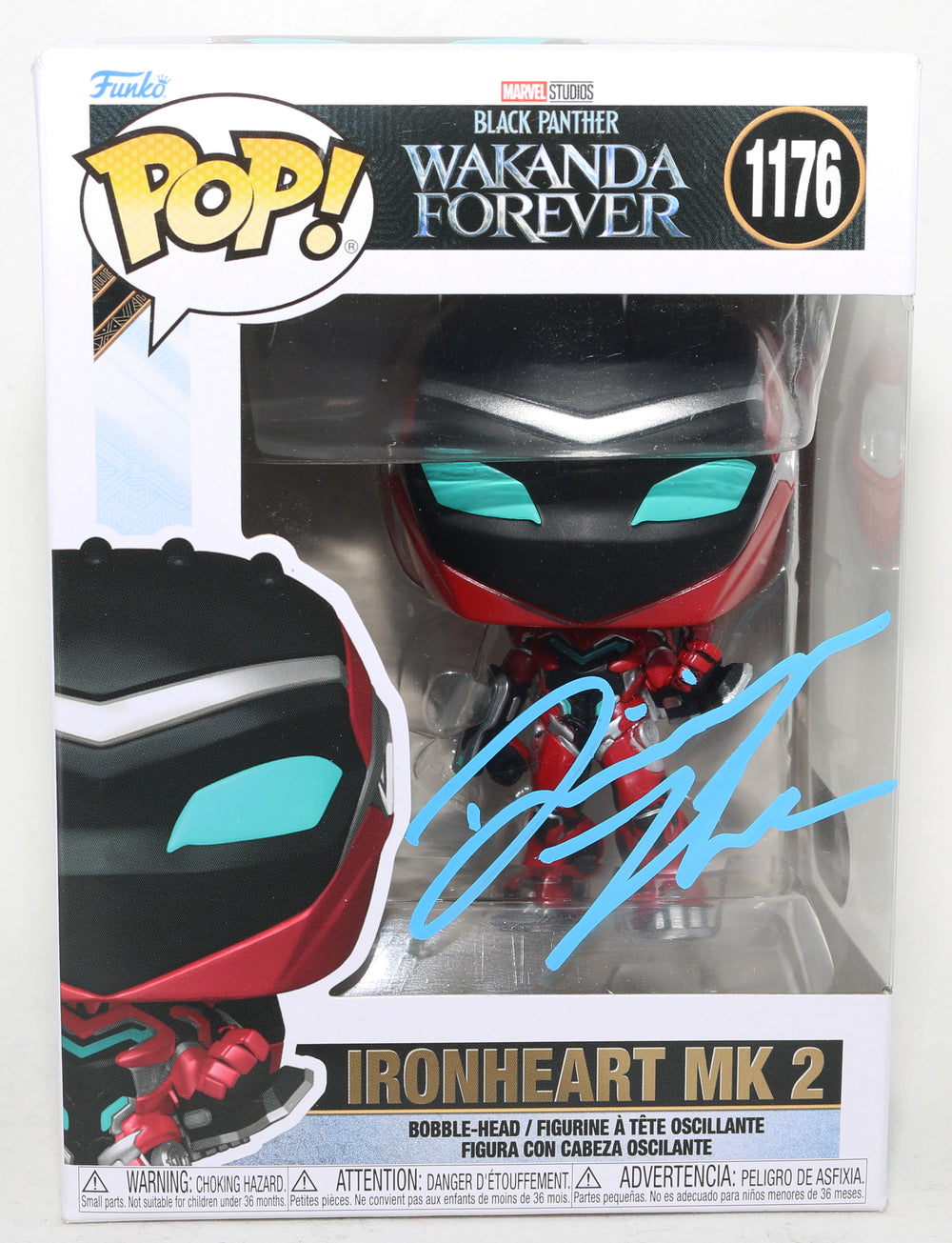 Dominique Thorne as Ironheart Mark 2 in Black Panther: Wakanda Forever (SWAU) Signed Funko POP! #1176