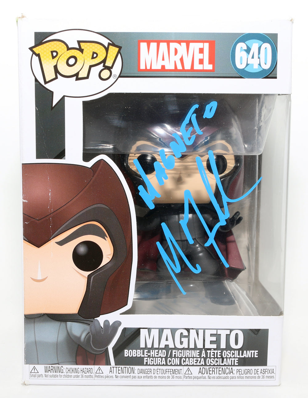 Michael Fassbender as Magneto in X-Men: First Class Signed Funko POP! #640 with Character Name