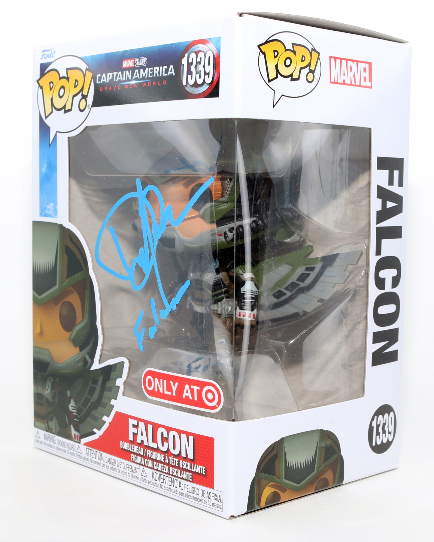 
                  
                    Danny Ramirez as Falcon in Captain America: Brave New World Target Exclusive Signed Funko POP! #1339 with Character Name
                  
                