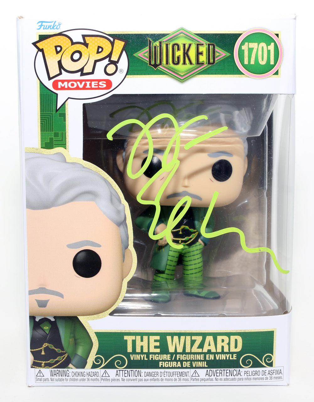 Jeff Goldblum as The Wizard in Wicked Signed Funko POP! #1701