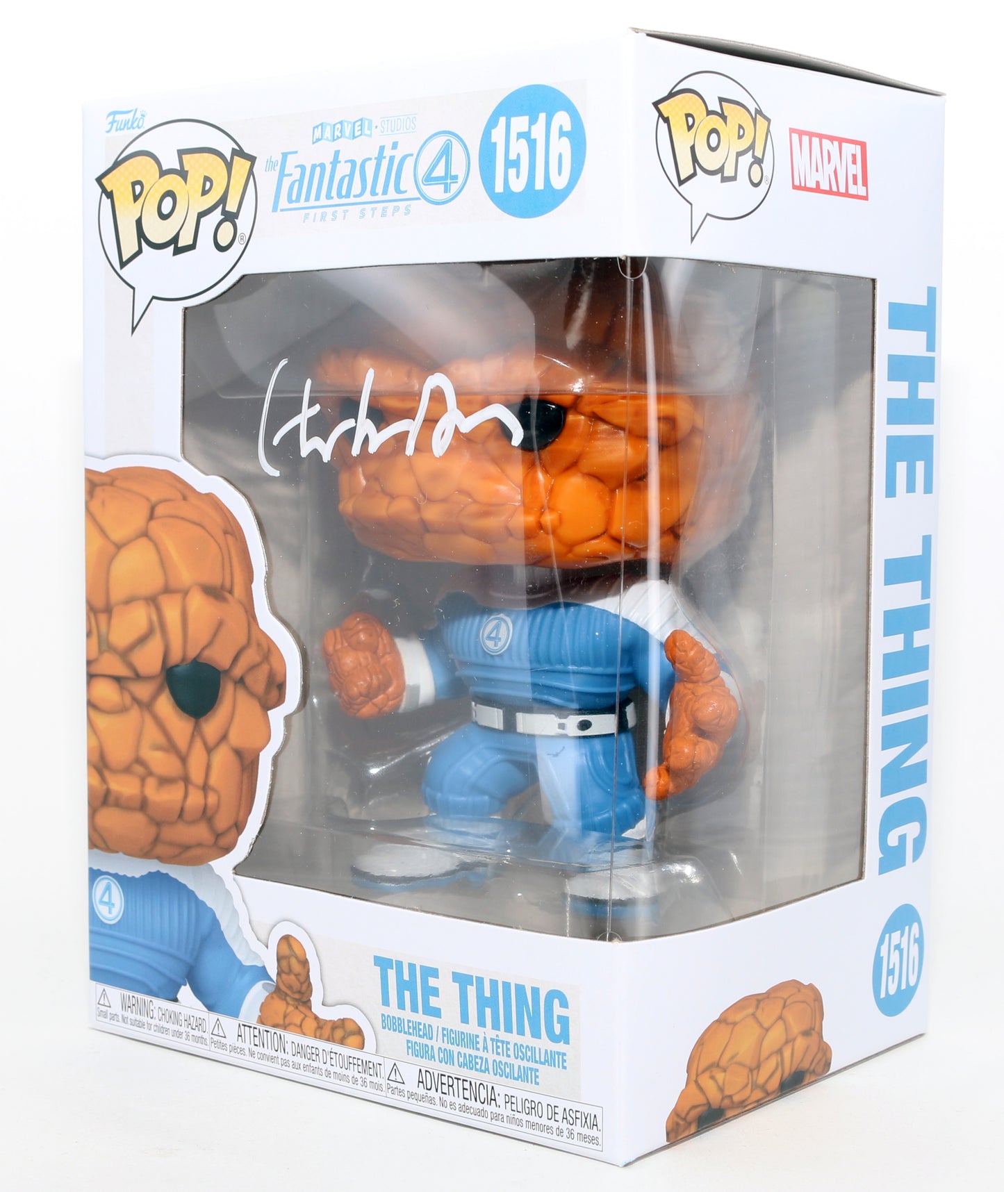 
                  
                    Ebon Moss-Bachrach as Ben Grimm / The Thing in Fantastic Four: First Steps Signed Funko POP! #1516
                  
                