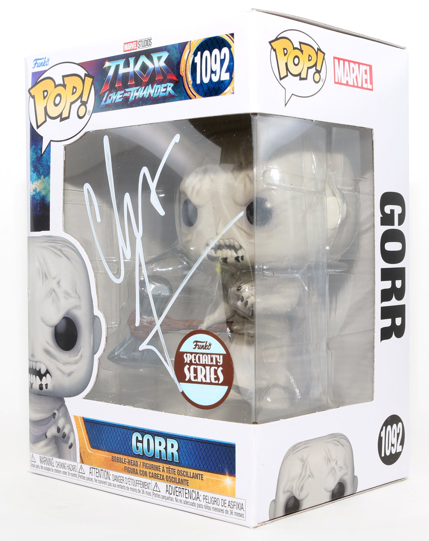 
                  
                    Christian Bale as Gorr the God Butcher in Thor: Love & Thunder Specialty Series Signed Funko POP! #1092
                  
                