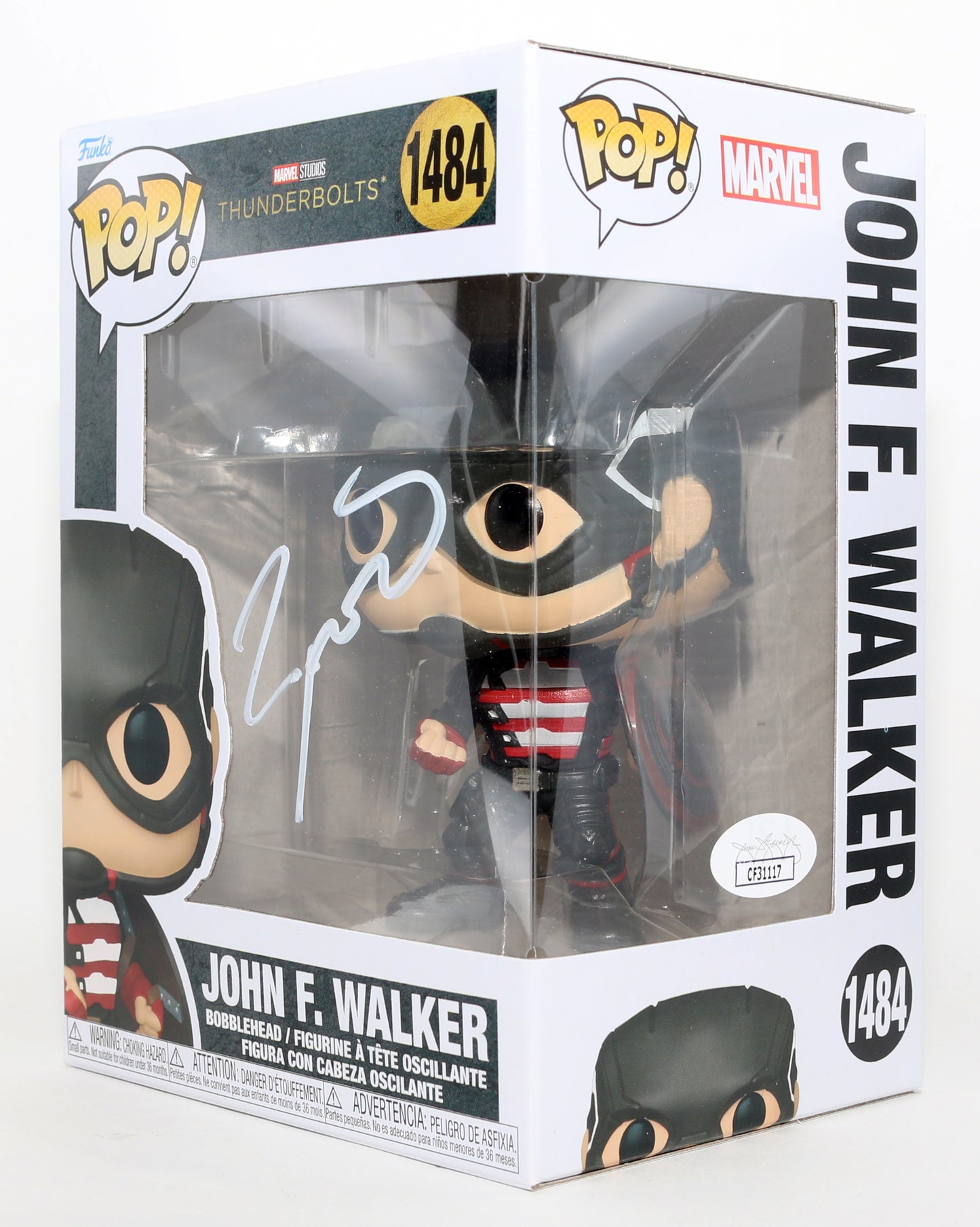 
                  
                    Wyatt Russell as John F. Walker in Thunderbolts* / The New Avengers (JSA) Signed Funko POP! #1484
                  
                