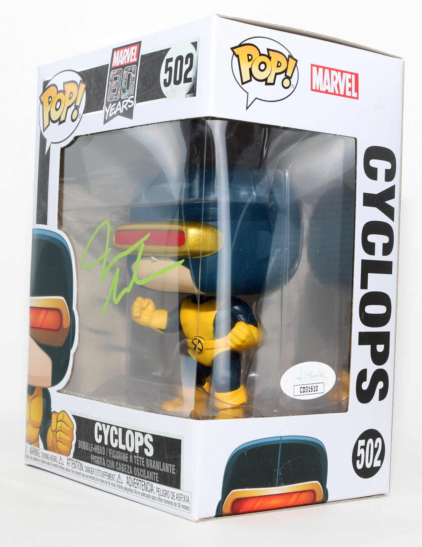 
                  
                    James Marsden as Cyclops in X-Men (JSA) Signed Funko POP! #502
                  
                
