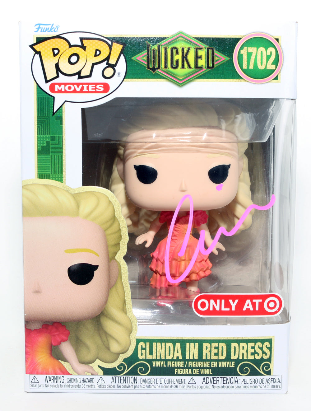 Ariana Grande as Glinda [Ozdust Ballroom] in Wicked Target Exclusive (JSA) Signed Funko POP! #1702
