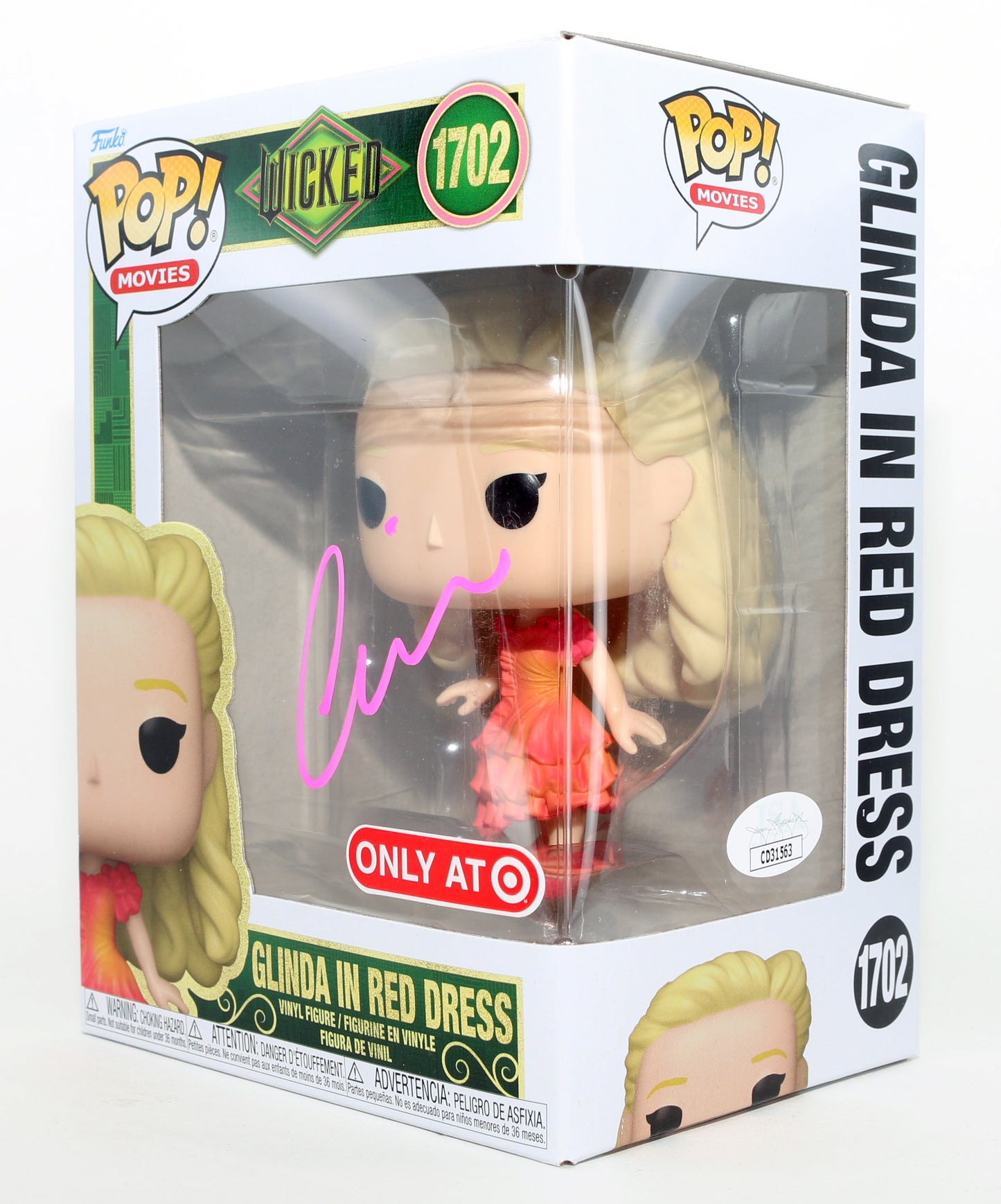 
                  
                    Ariana Grande as Glinda [Ozdust Ballroom] in Wicked Target Exclusive (JSA) Signed Funko POP! #1702
                  
                