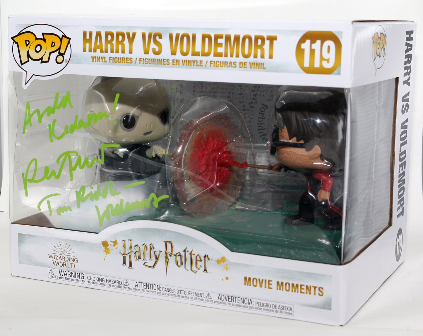 
                  
                    Ralph Fiennes as Lord Voldemort in Harry Potter & the Goblet of Fire Signed Movie Moments Oversized Funko POP! #119 with Character Name & Quote
                  
                