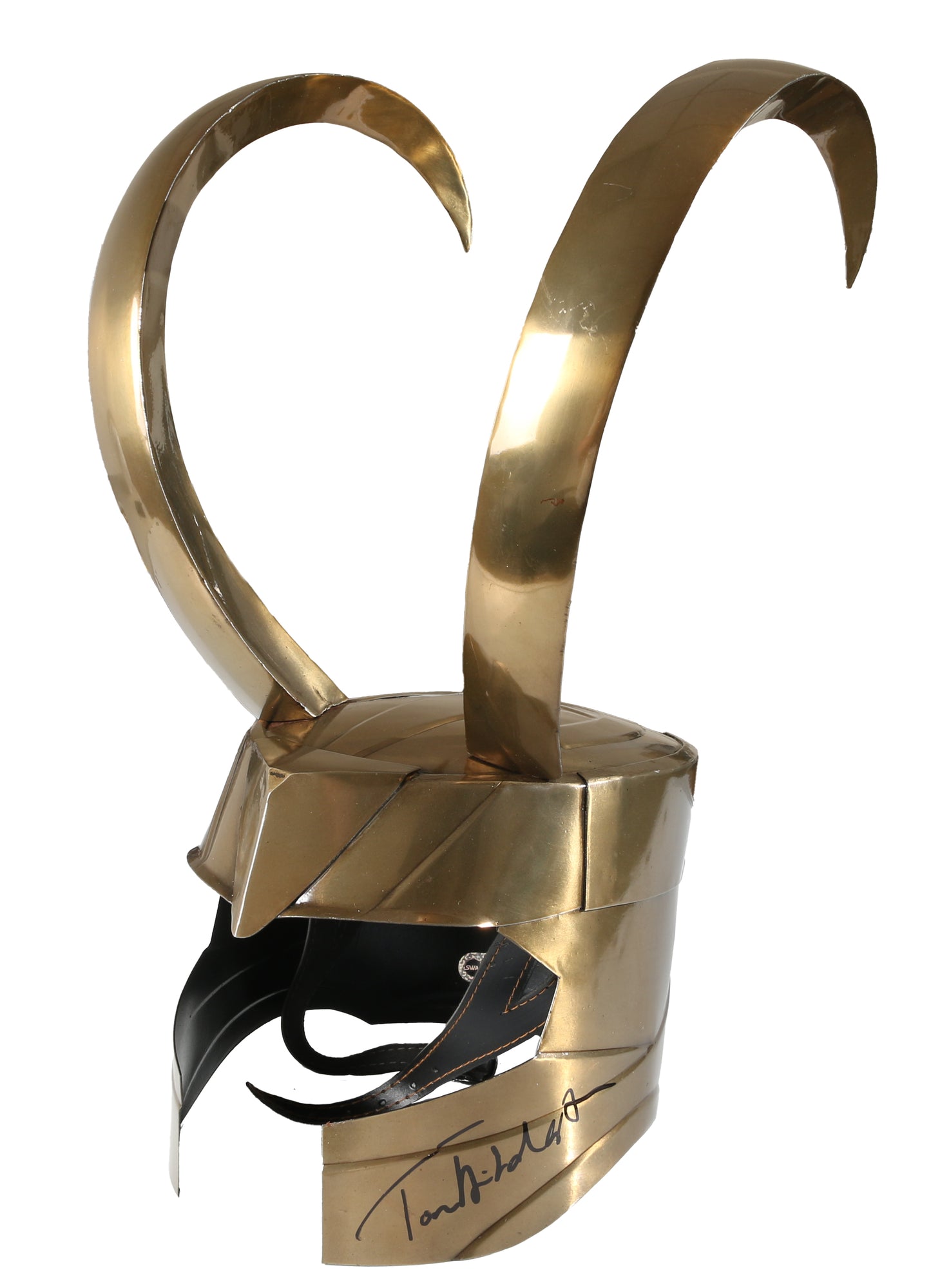 
                  
                    Loki's Prop Replica Heavyweight Steel Helmet (SWAU) Signed by Tom Hiddleston
                  
                