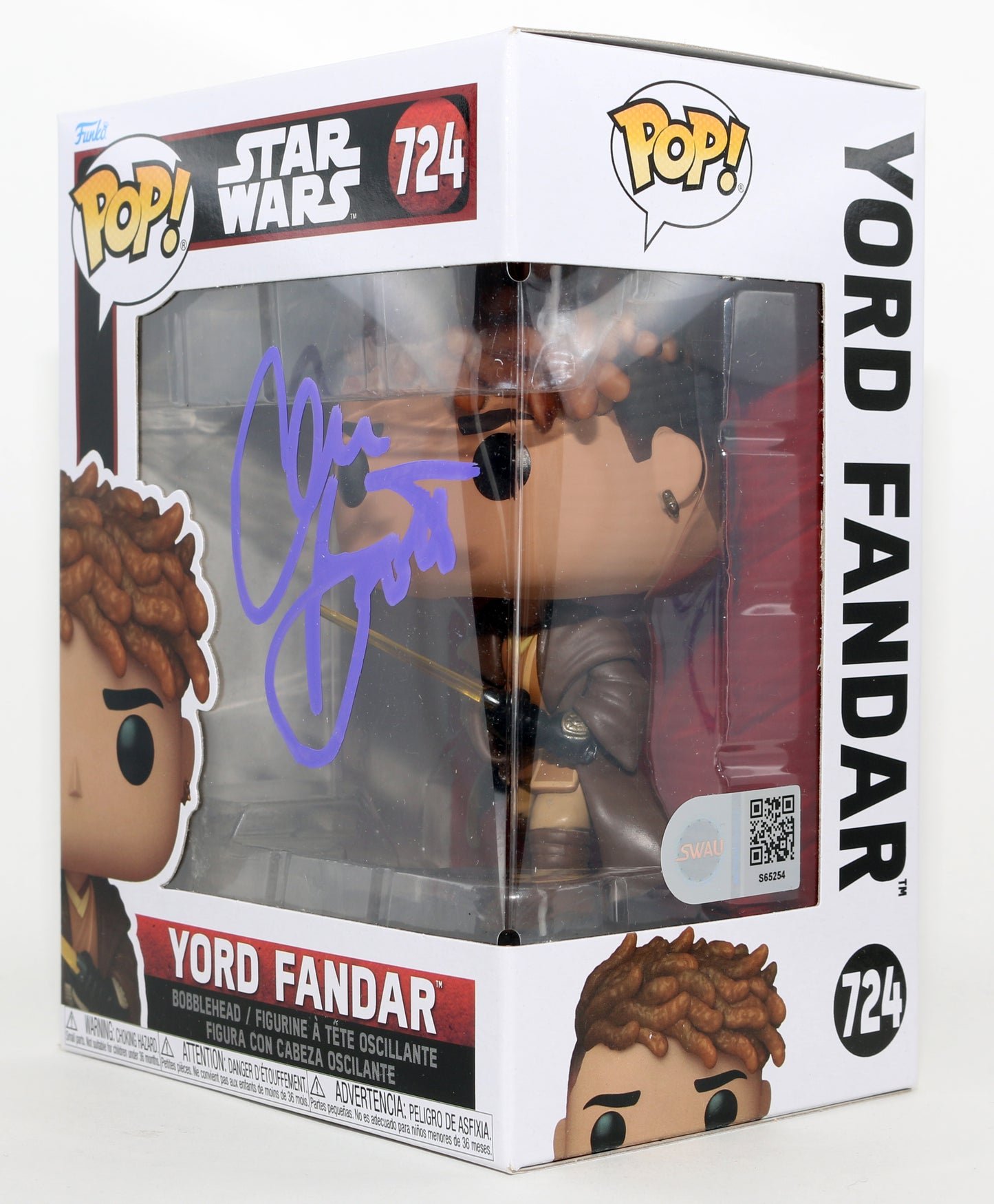 
                  
                    Charlie Barnett as Yord Fandar in Star Wars: The Acolyte (SWAU) Signed Funko POP! #724
                  
                