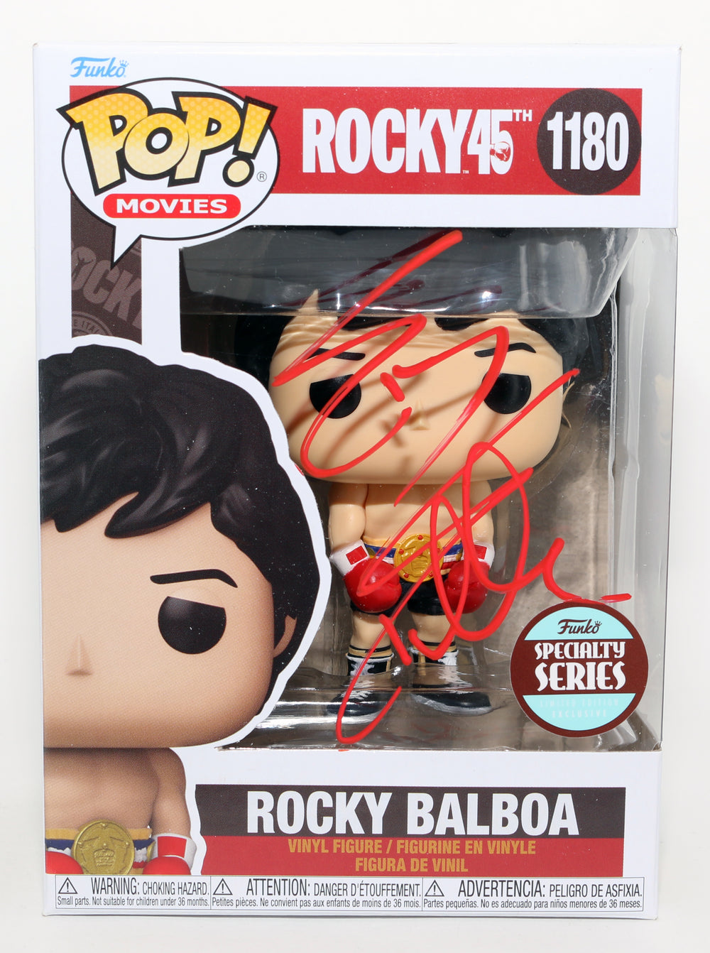 Sylvester Stallone as Rocky Balboa in Rocky Specialty Series (Official Pix) Signed Funko POP! #1180