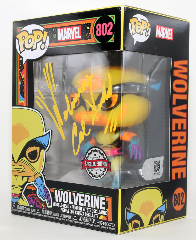 
                  
                    Cal Dodd as Wolverine in X-Men: The Animated Series Special Edition (SWAU) Signed Funko POP! #802 with Character Name
                  
                