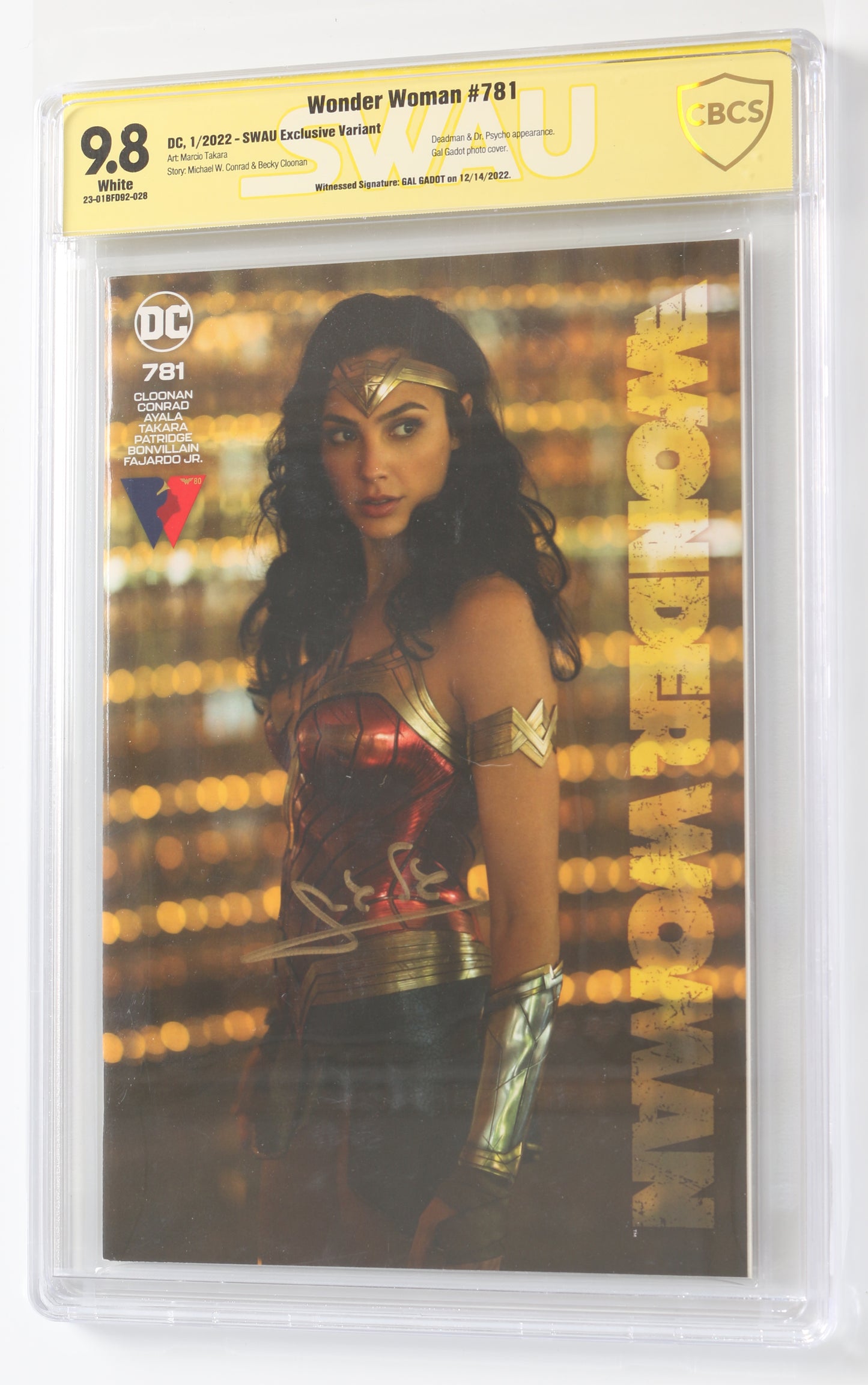 Wonder Woman #781 - Signed by Gal Gadot (CBCS Signature Series 9.8) 20 –  SWAU Auction