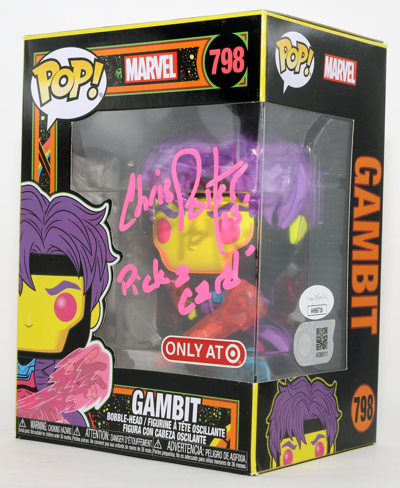 
                  
                    Chris Potter as Remy LeBeau / Gambit in X-Men: The Animated Series Target Exclusive (JSA / SWAU) Signed Funko POP! #798 with Quote
                  
                