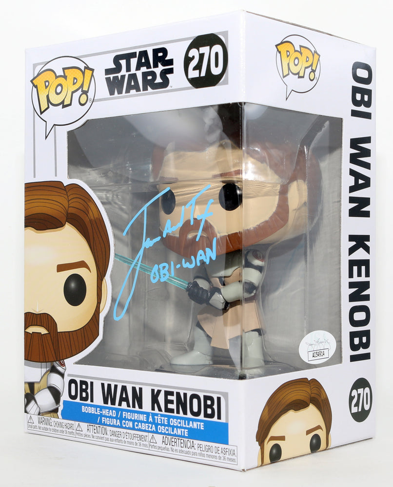 
                  
                    James Arnold Taylor as Obi-Wan Kenobi in Star Wars: The Clone Wars (JSA) Signed Funko POP! #270 with Character Name
                  
                