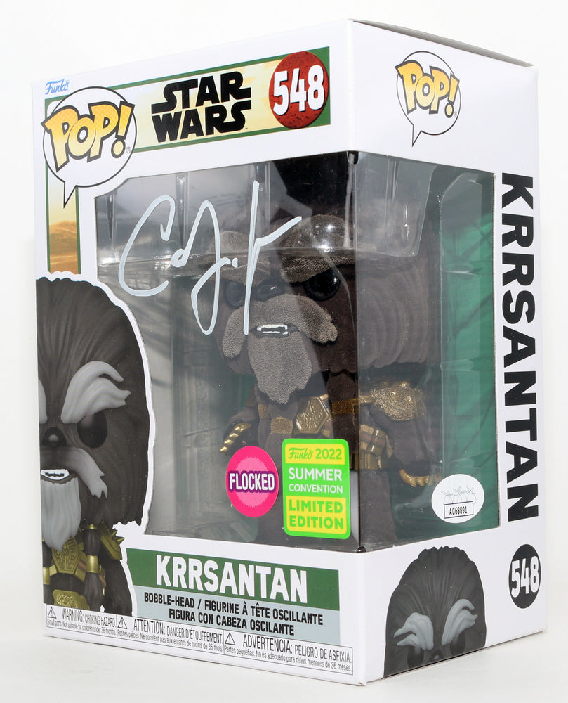 
                  
                    Carey Jones as Krrsantan in Star Wars: The Book of Boba Fett Flocked Summer 2022 Limited Edition Exclusive (JSA) Signed Funko POP! #548
                  
                