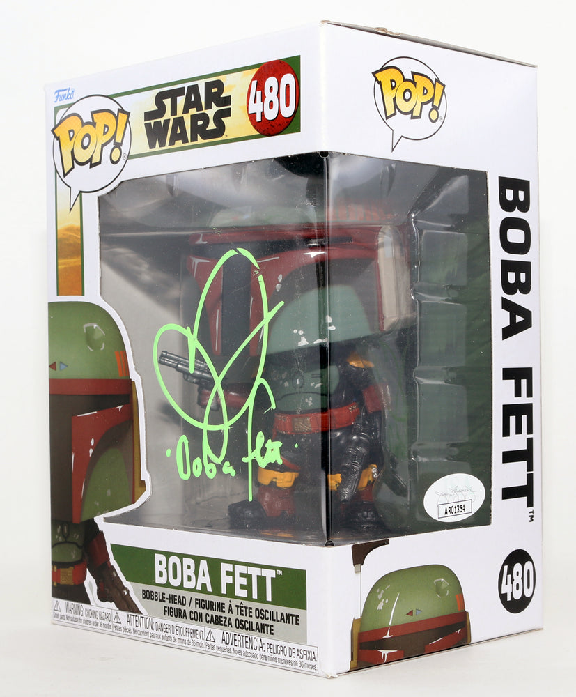 
                  
                    Daniel Logan as Young Boba Fett in Star Wars Episode II: Attack of the Clones (JSA) Signed Funko POP! #480 with Character Name
                  
                