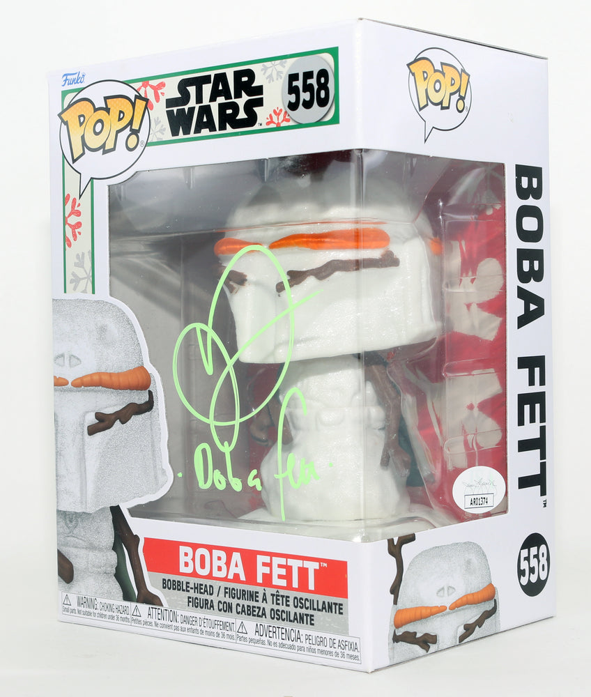 
                  
                    Daniel Logan as Young Boba Fett in Star Wars Episode II: Attack of the Clones (JSA) Signed Funko POP! #558 with Character Name
                  
                