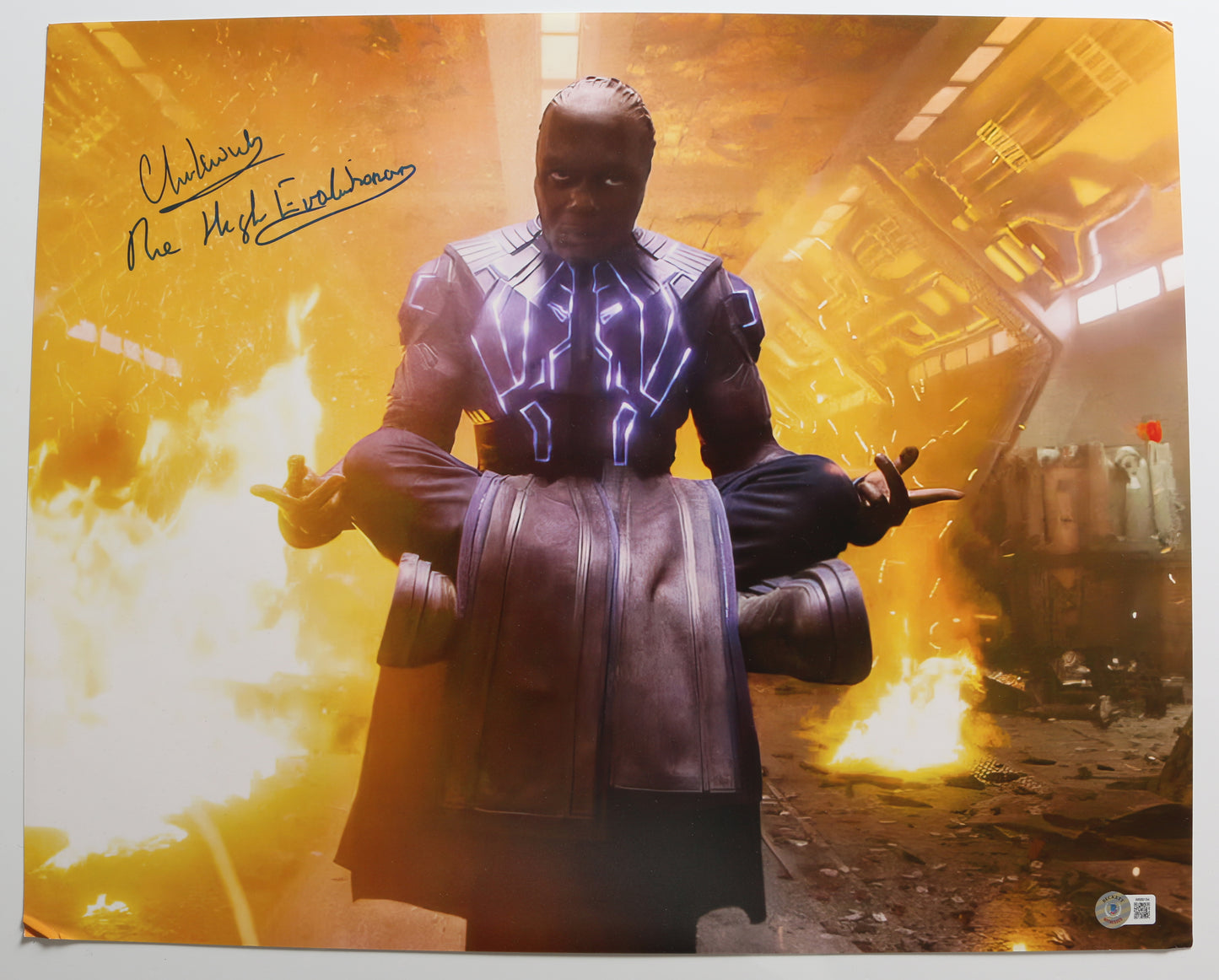 
                  
                    Chukwudi Iwuji as the High Evolutionary in Guardians of the Galaxy Vol. 3 (BAS Witnessed) Signed 16x20 Photo  with Character Name
                  
                