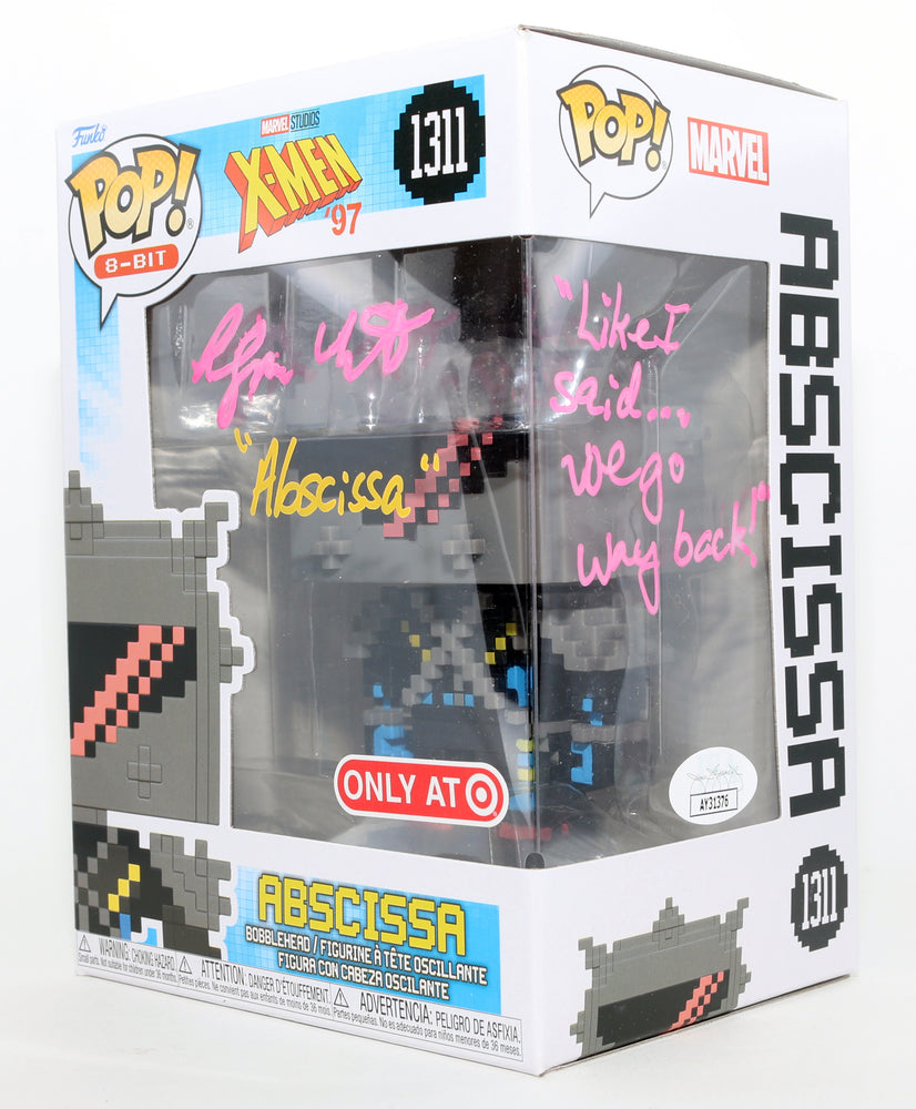 
                  
                    Alyson Court as Abscissa in X-Men '97 Target Exclusive (JSA) Signed Funko POP! #1311 with Character Name & Quote
                  
                