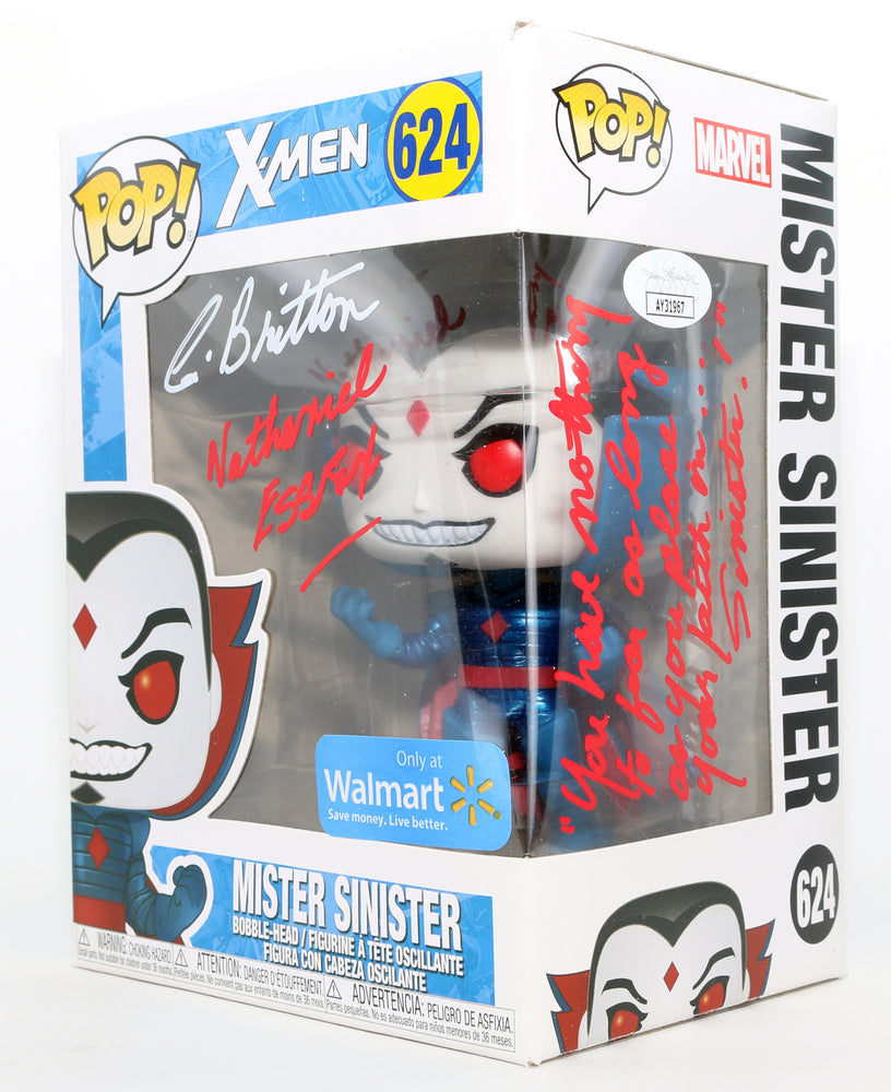 
                  
                    Chris Britton as Nathaniel Essex / Mister Sinister in X-Men '97 Walmart Exclusive (JSA) Signed Funko POP! #624 with Character Name & Quote
                  
                