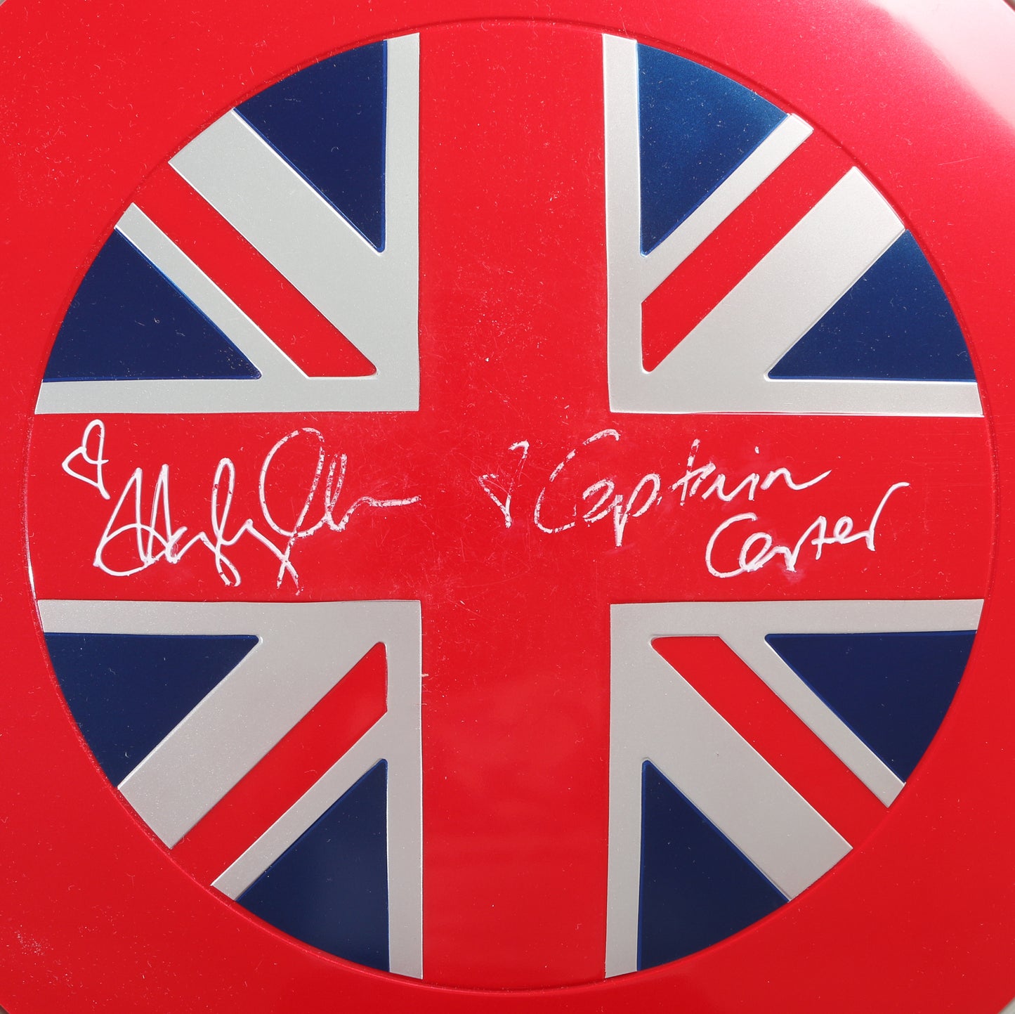 
                  
                    Captain Peggy Carter from What If...? Hasbro Marvel Legends Replica Shield Signed by  Hayley Atwell with Character Name
                  
                