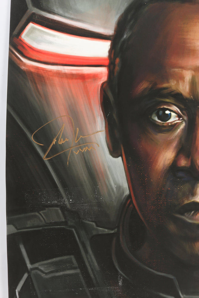 
                  
                    Don Cheadle as War Machine in Iron Man 2 Signed 13x19 Robert Bruno Limited Edition Art Print with Character Name Initials
                  
                
