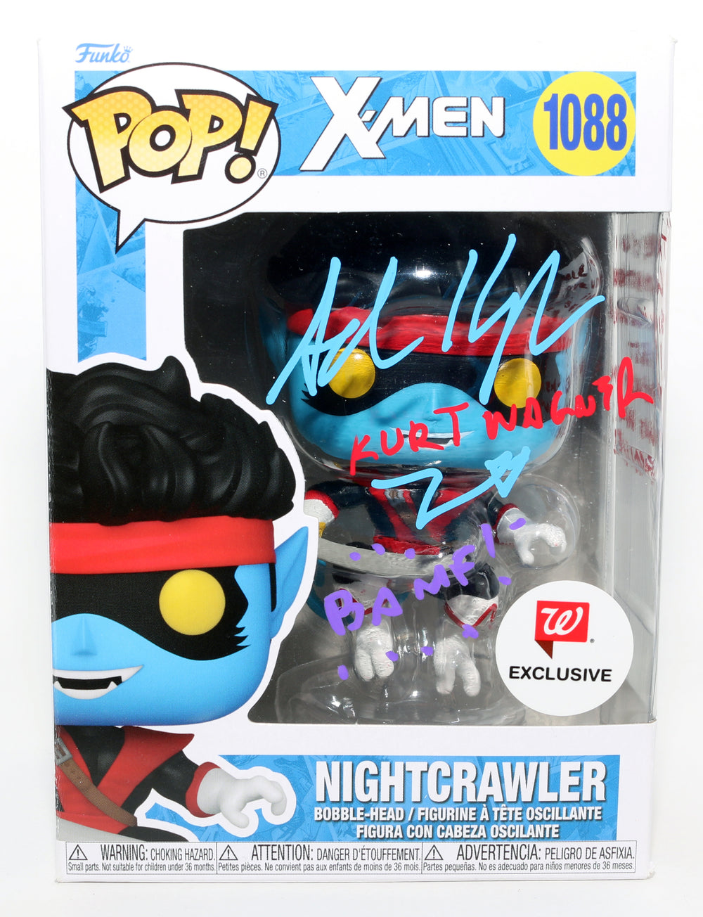 Adrian Hough as Kurt Wagner / Nightcrawler in X-Men '97 Walgreen Exclusive (JSA) Signed Funko POP! #1088 with Character Name & Quote