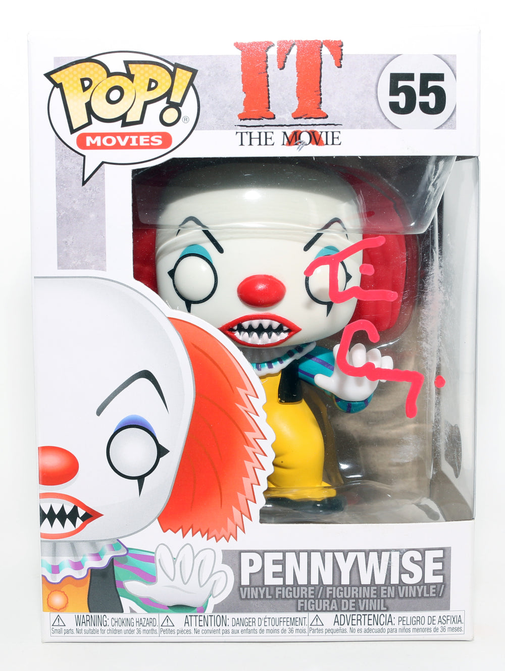 Tim Curry as Pennywise in It (Beckett) Signed Funko POP! #55