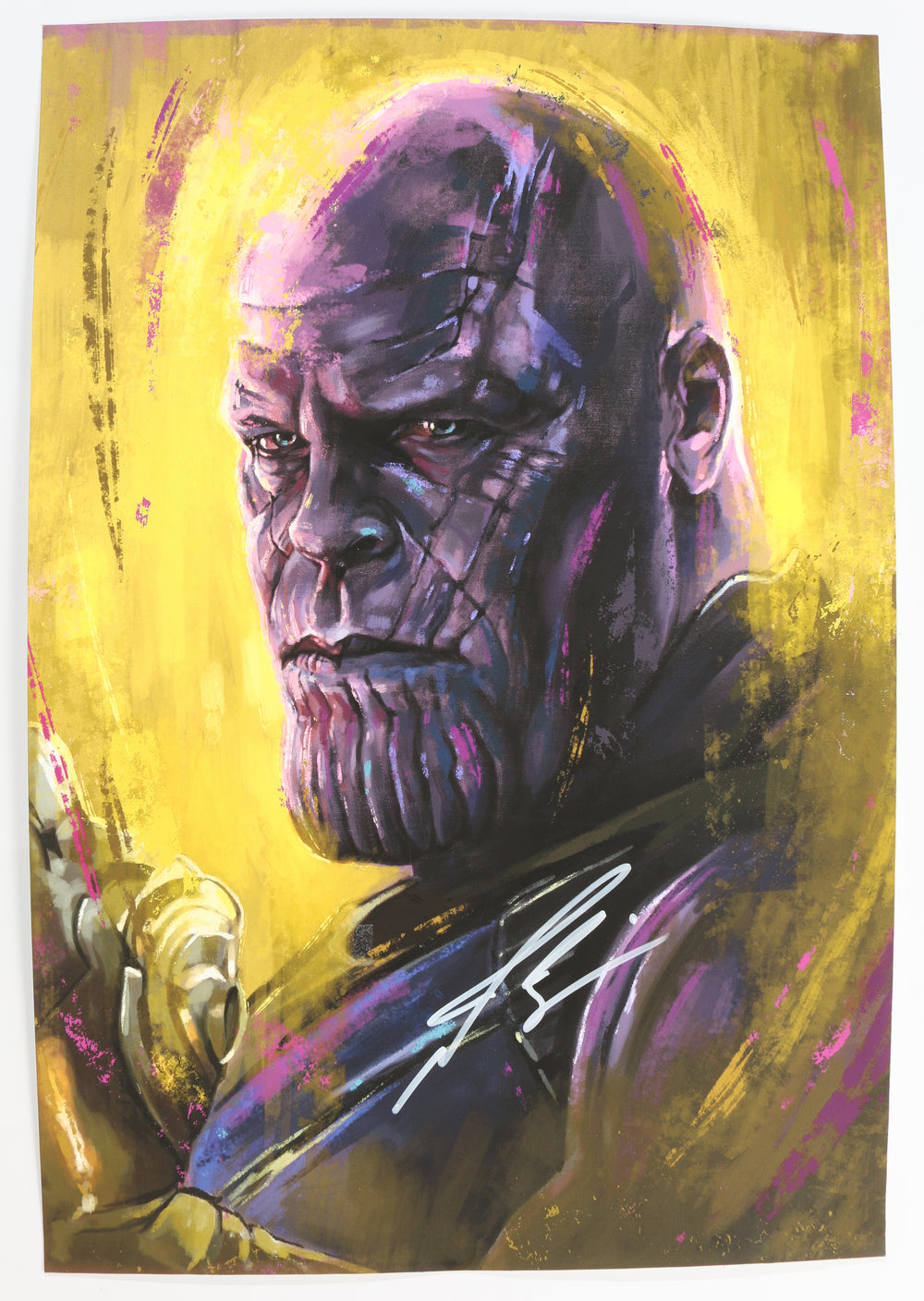 Josh Brolin as Thanos in Avengers: Infinity War (Becket Witnessed) Signed 13x19 Robert Bruno Limited Edition Art Print