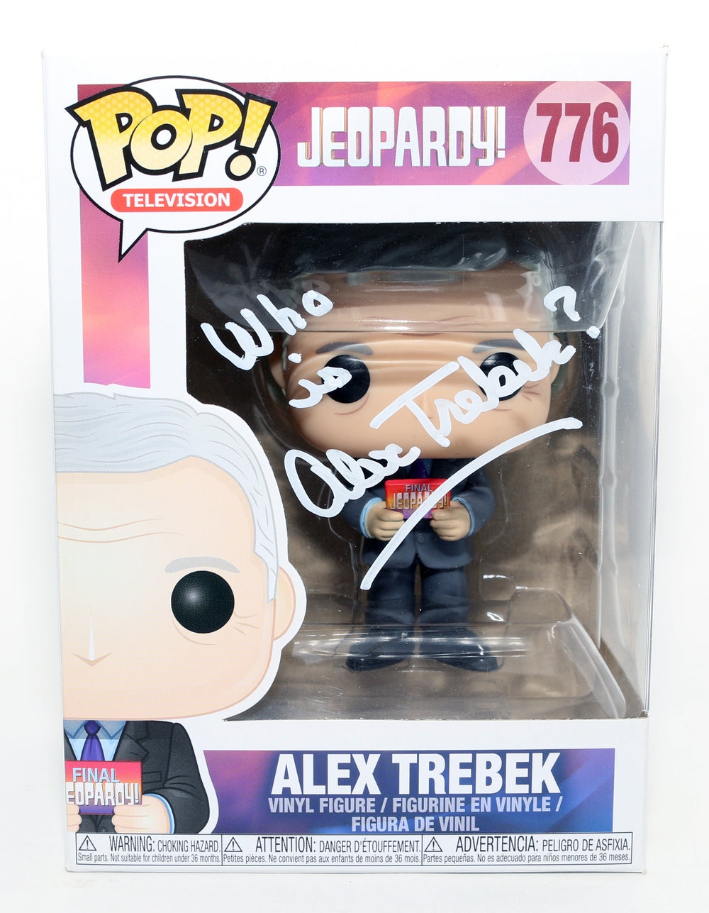 Alex Trebek from Jeopardy! Signed Funko POP! #776