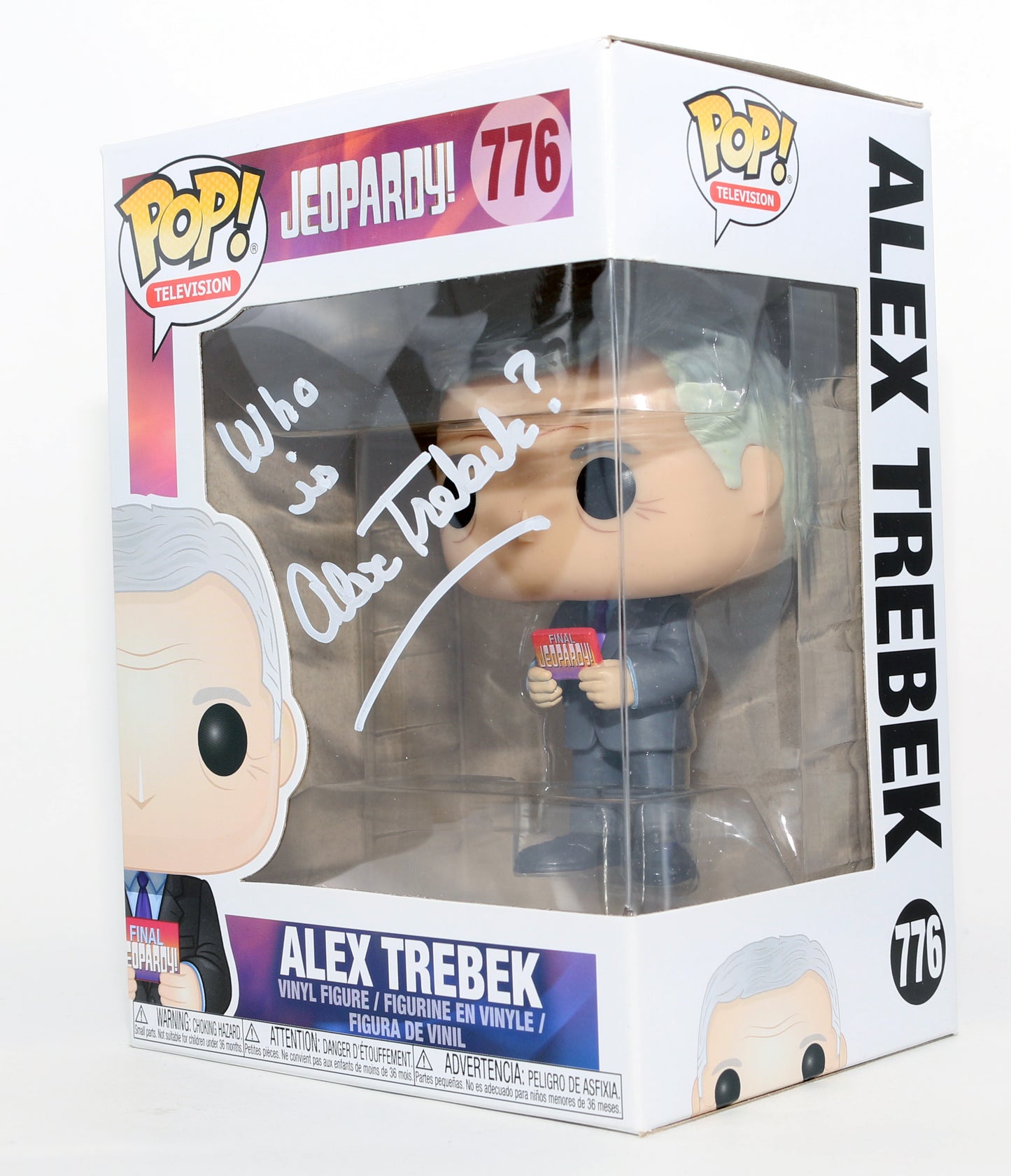 
                  
                    Alex Trebek from Jeopardy! Signed Funko POP! #776
                  
                