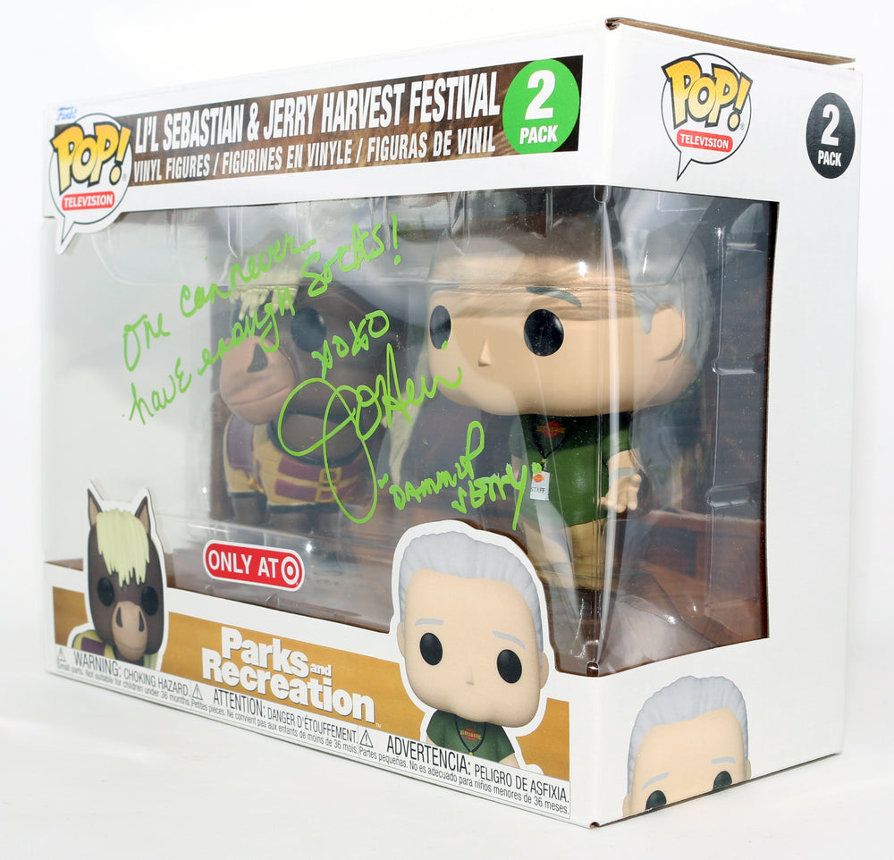 
                  
                    Jim O'Heir as Jerry Gergich in Parks & Recreation Signed Funko POP! 2-Pack with Character Name & Quote
                  
                