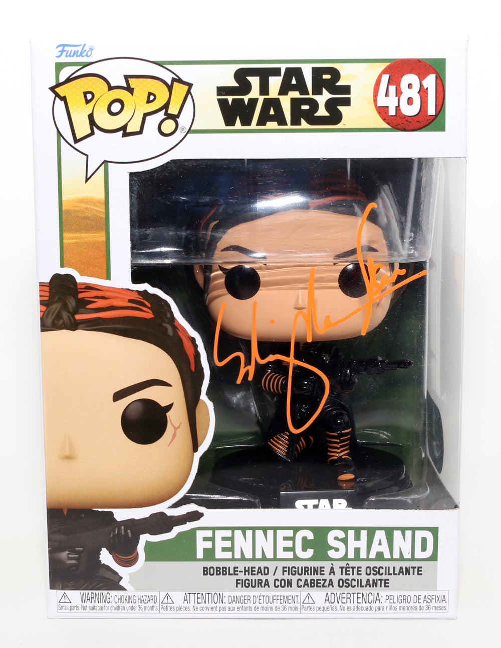 Ming-Na Wen as Fennec Shand in Star Wars: The Mandalorian (SWAU) Signed Funko POP! #481