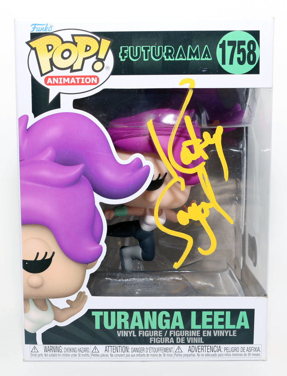 Katey Sagal as Turanga Leela in Futurama (Beckett) Signed Funko POP! #1758