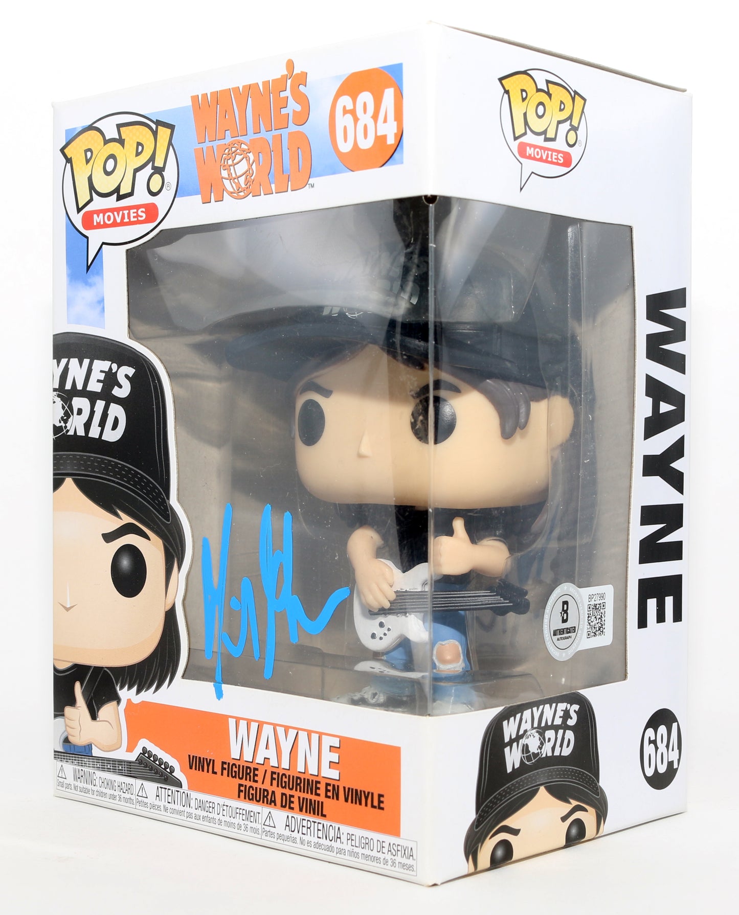 
                  
                    Mike Myers as Wayne in Wayne's World (Beckett) Signed Funko POP! #684
                  
                