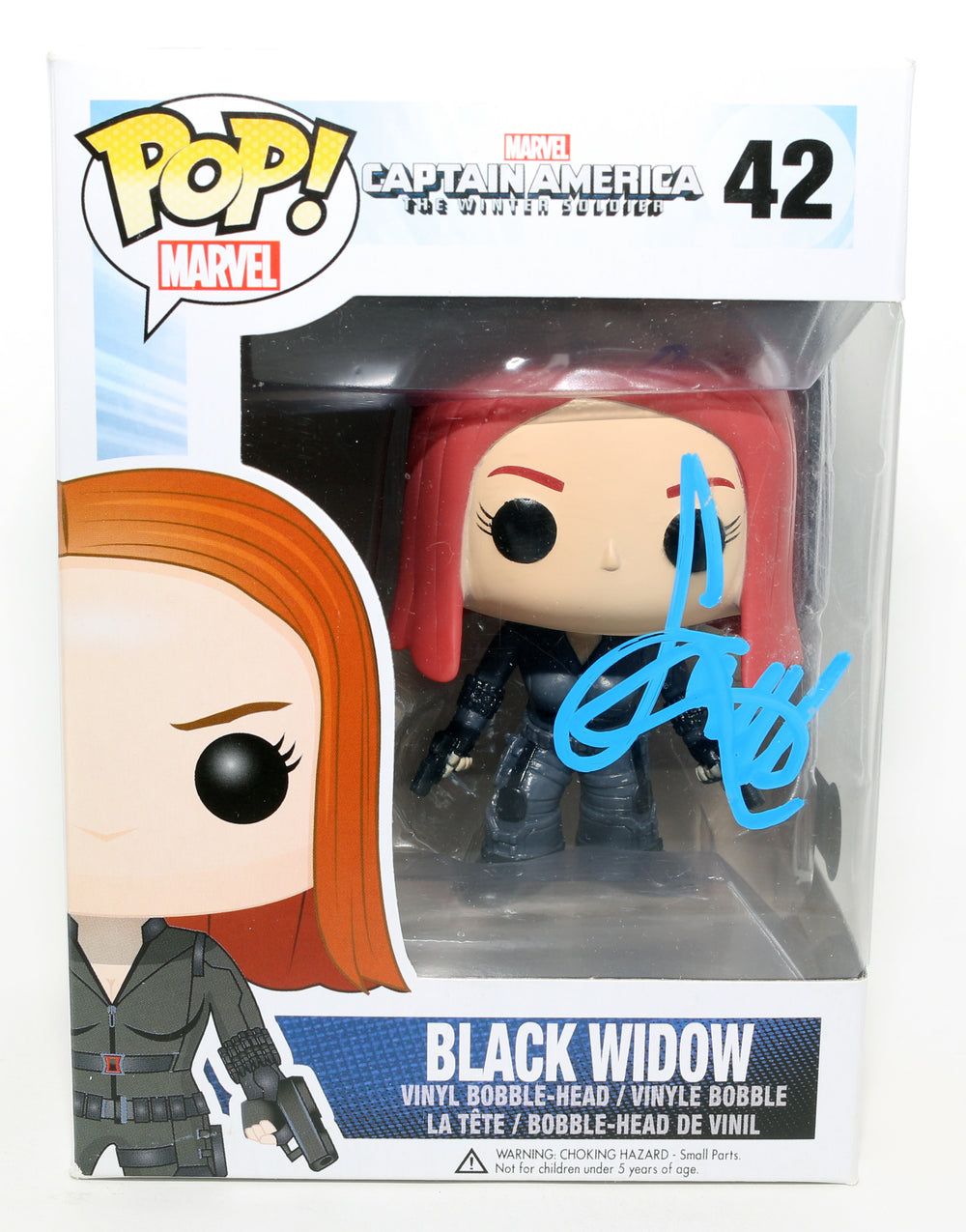Scarlett Johansson as Natasha Romanoff / Black Widow in Captain America: The Winter Soldier (Beckett) Signed Funko POP! #42