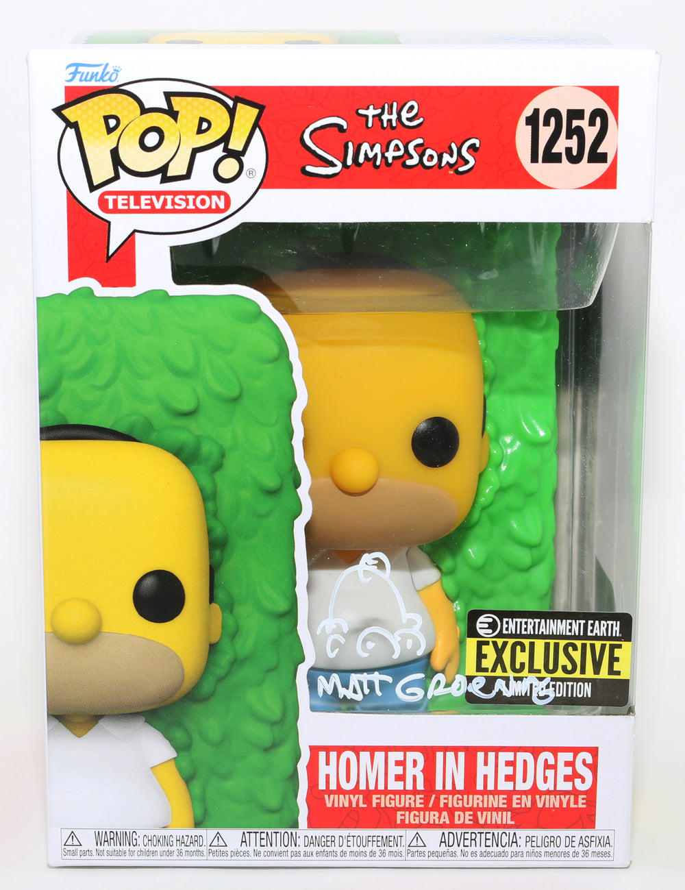 Matt Groening as the Creator of The Simpsons (SWAU) Signed POP! Funko #1252 with Remark