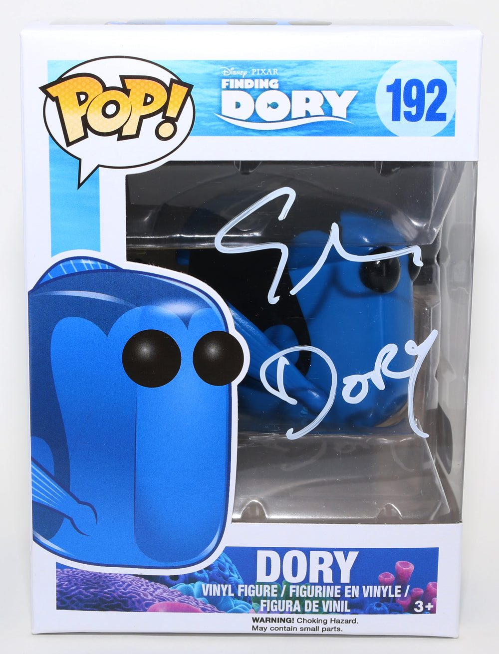 Ellen DeGeneres as Dory in Finding Dory (SWAU) Signed POP! Funko #192 with Character Name