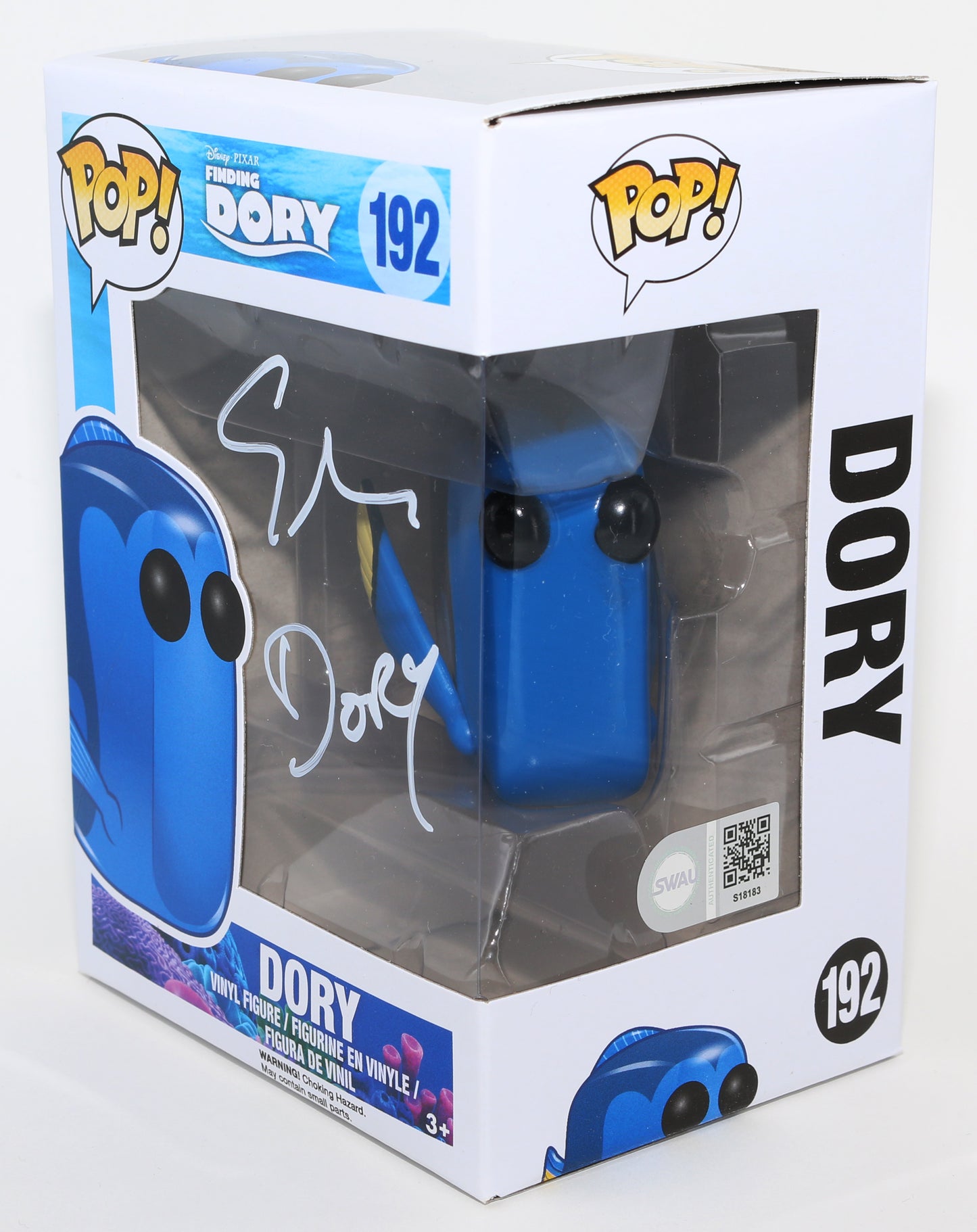 
                  
                    Ellen DeGeneres as Dory in Finding Dory (SWAU) Signed POP! Funko #192 with Character Name
                  
                