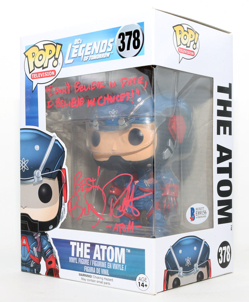 
                  
                    Brandon Routh as The Atom in Legends of Tomorrow (Beckett) Signed Funko POP! #378 with Character Name & Quote
                  
                