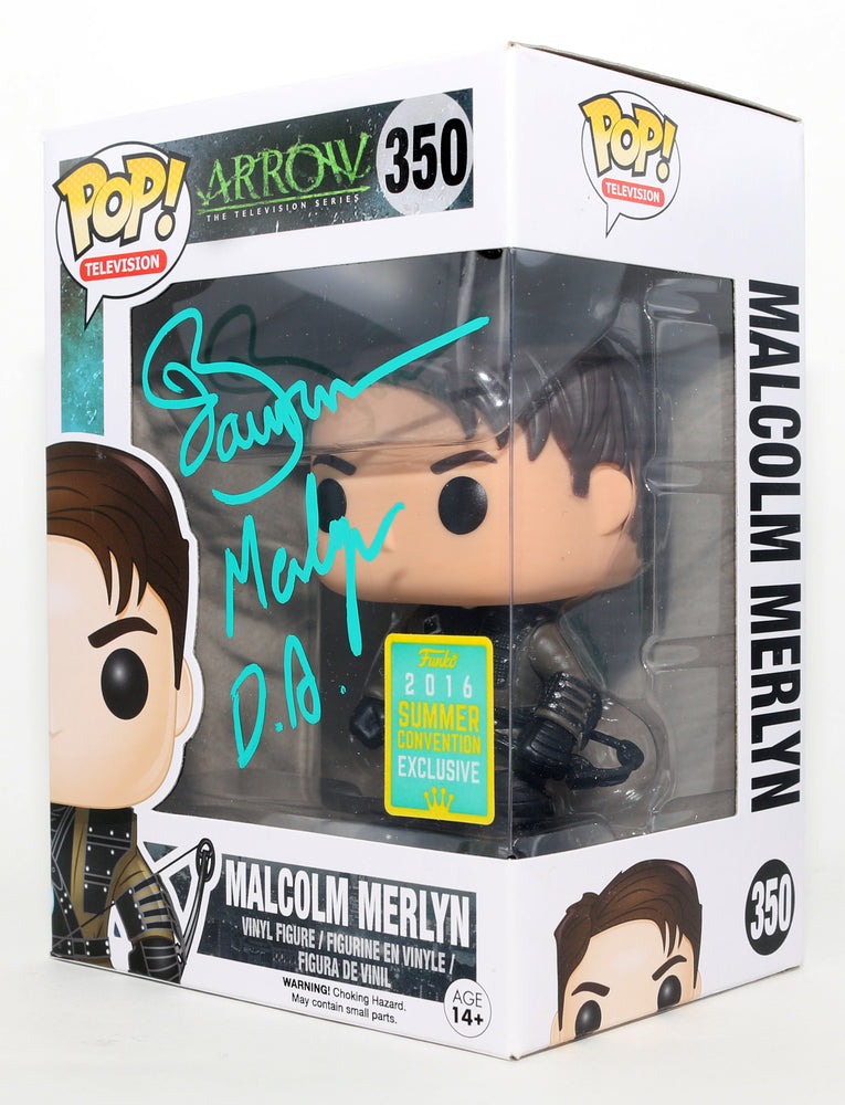 
                  
                    John Barrowman as Malcolm Merlyn in Arrowverse 2016 Summer Convention Exclusive Signed Funko POP! #350 with Character Name
                  
                