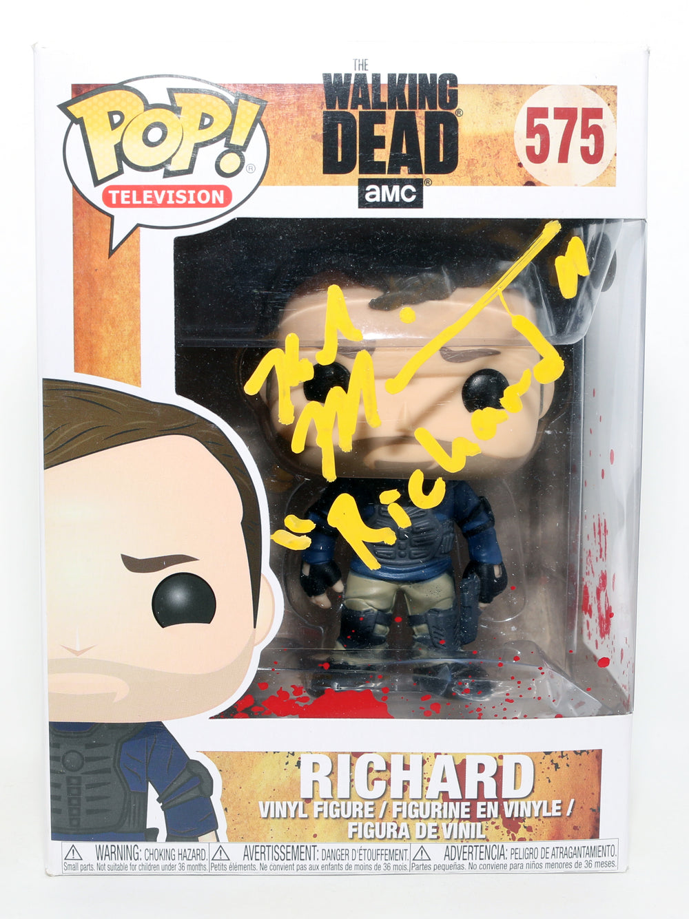 Karl Makinen as Richard in The Walking Dead (JSA) Signed Funko POP! #575 with Character Name