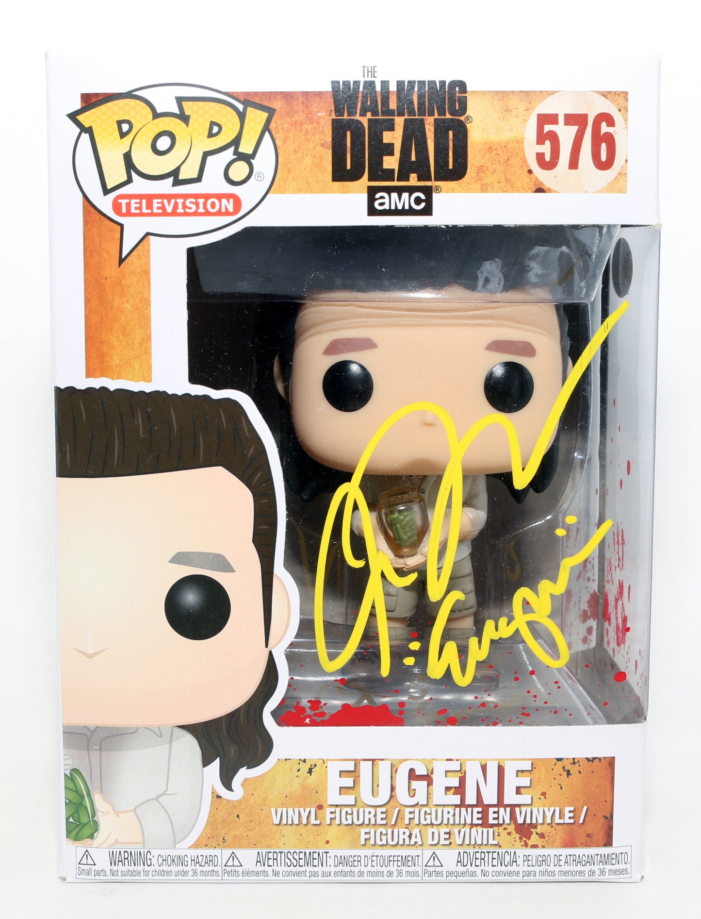 
                  
                    Josh McDermit as Eugenein The Walking Dead (JSA) Signed Funko POP! #576 with Character Name
                  
                