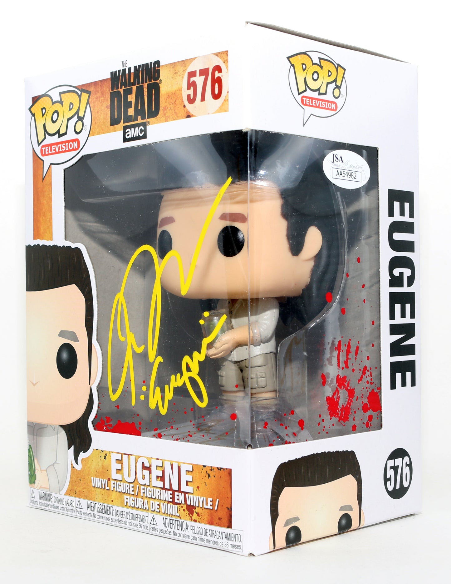 
                  
                    Josh McDermit as Eugenein The Walking Dead (JSA) Signed Funko POP! #576 with Character Name
                  
                