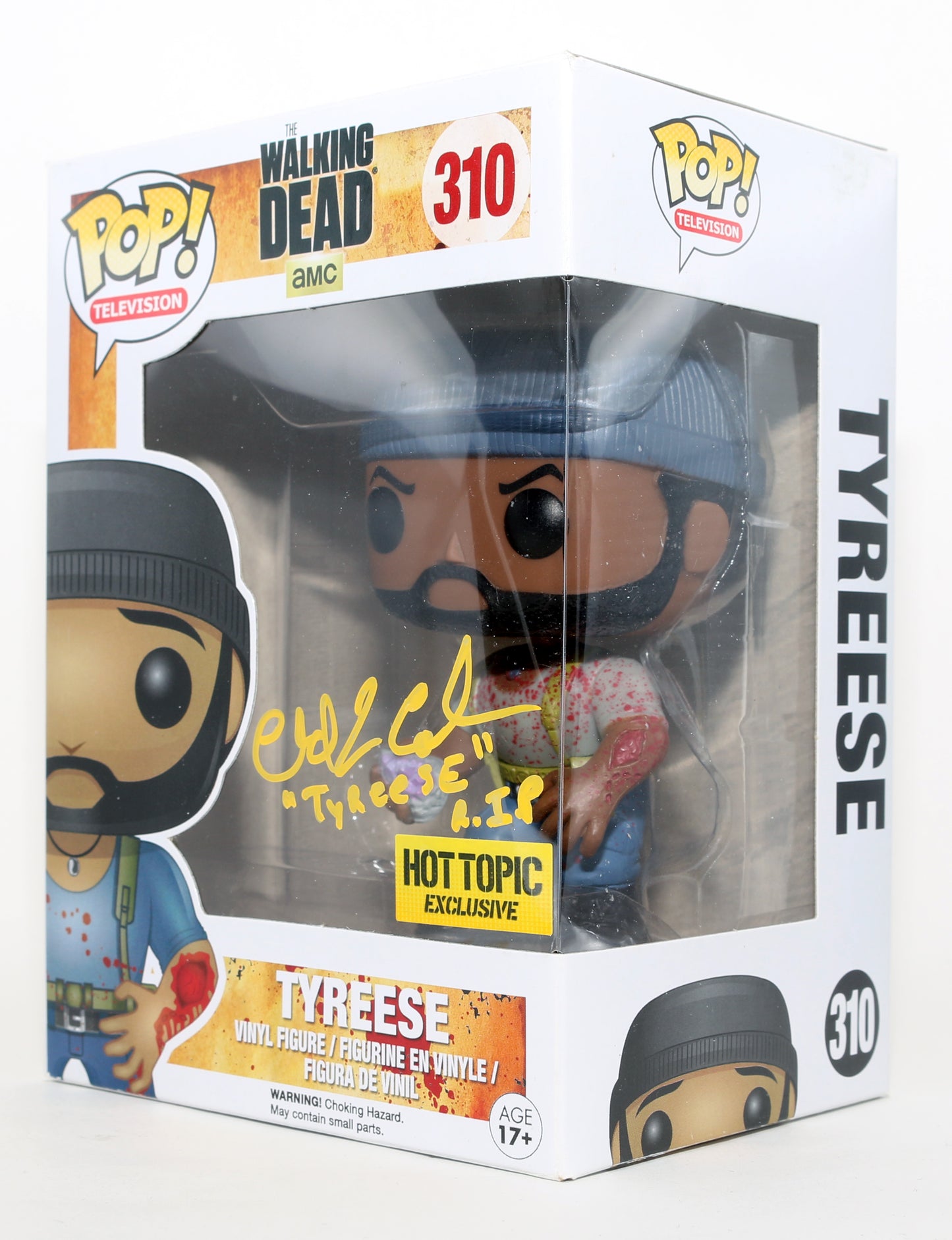 
                  
                    Chad Coleman as Tyreese in The Walking Dead Hot Topic Exclusive Signed Funko POP! #310 with Character Name
                  
                
