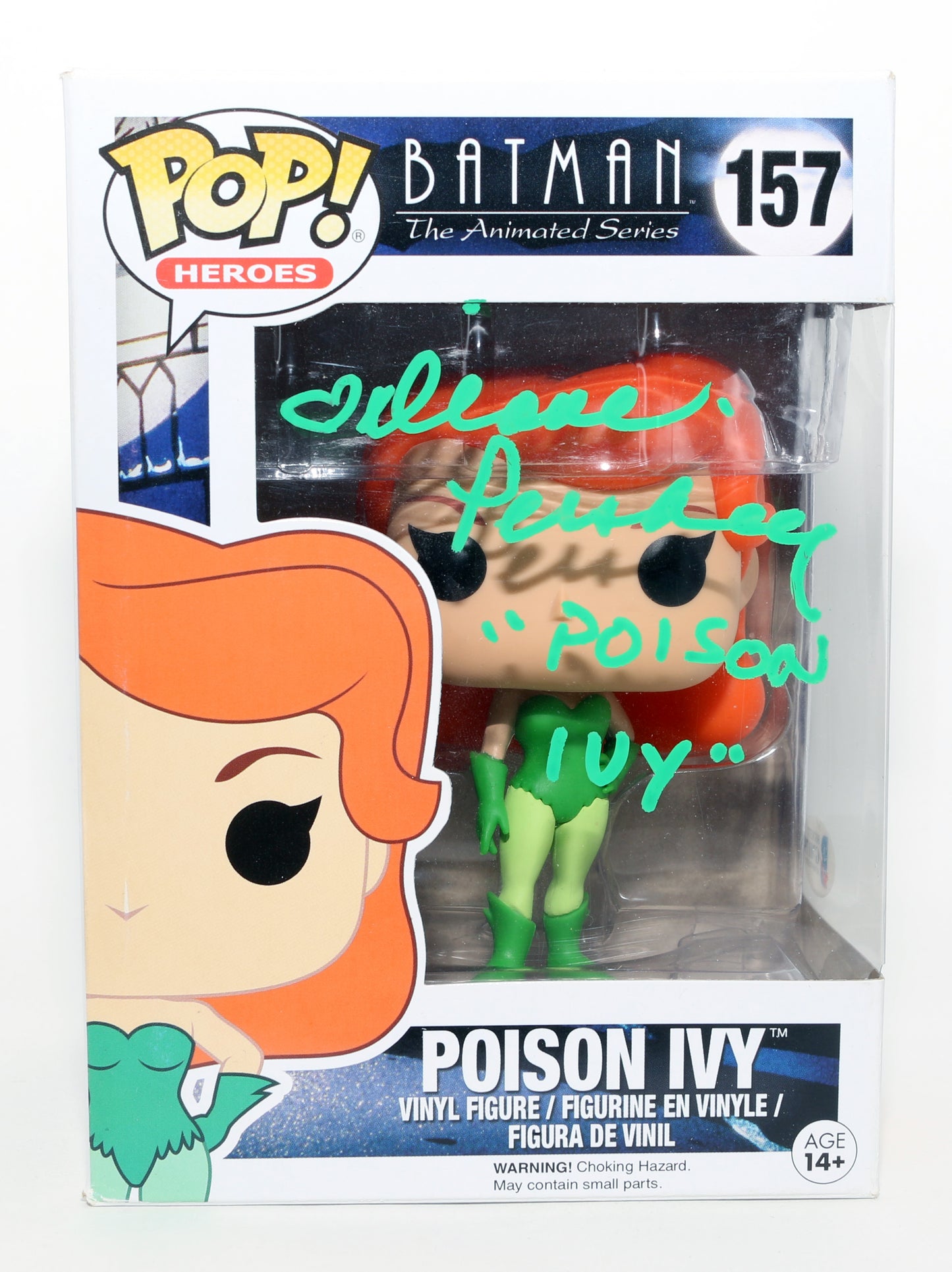 
                  
                    Diane Pershing as Poison Ivy in Batman the Animated Series (Beckett) Signed Funko POP! #157 with Character Name
                  
                